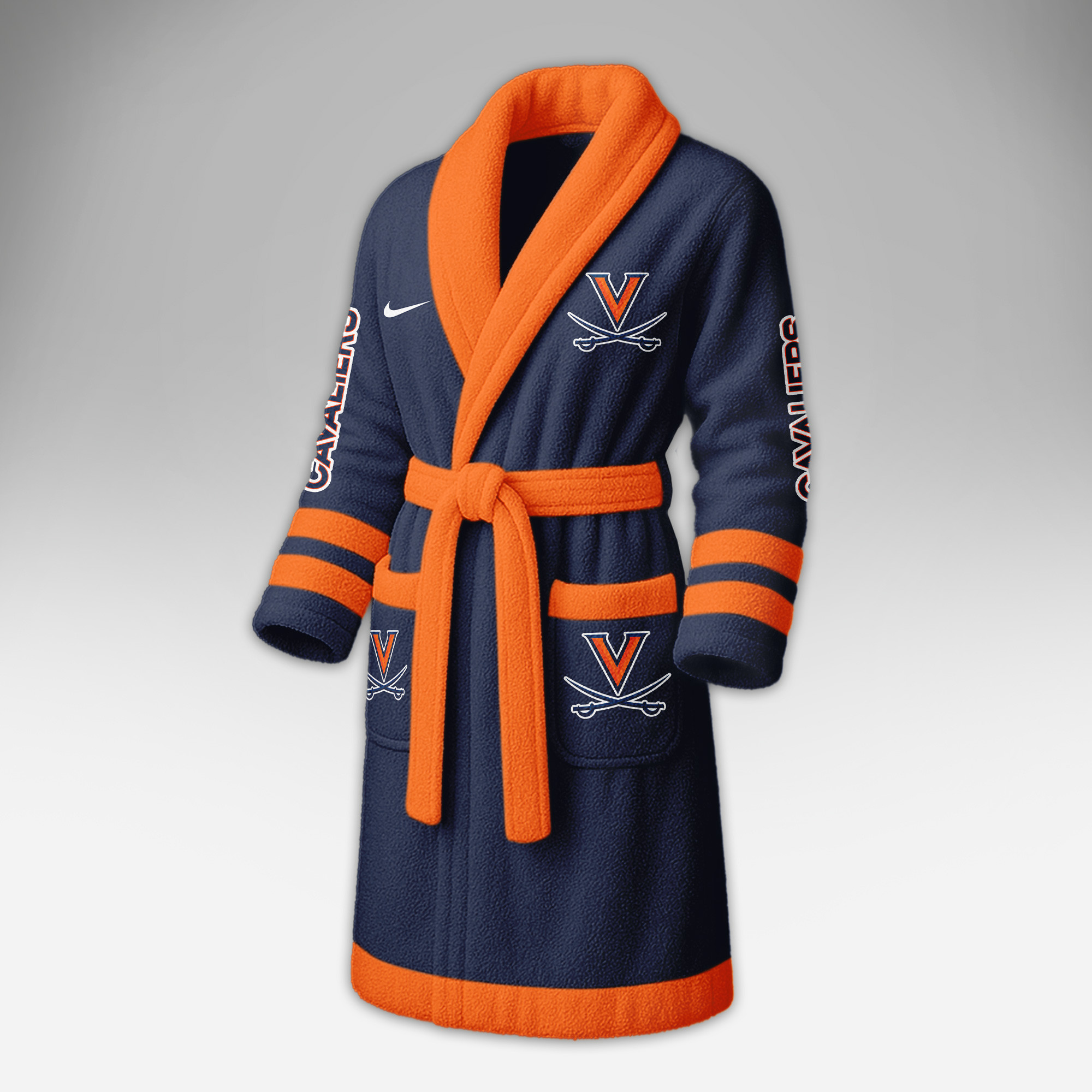 Virginia Cavaliers | Premium NCAA Fleece Bathrobe TTH2105284 - Image 4
