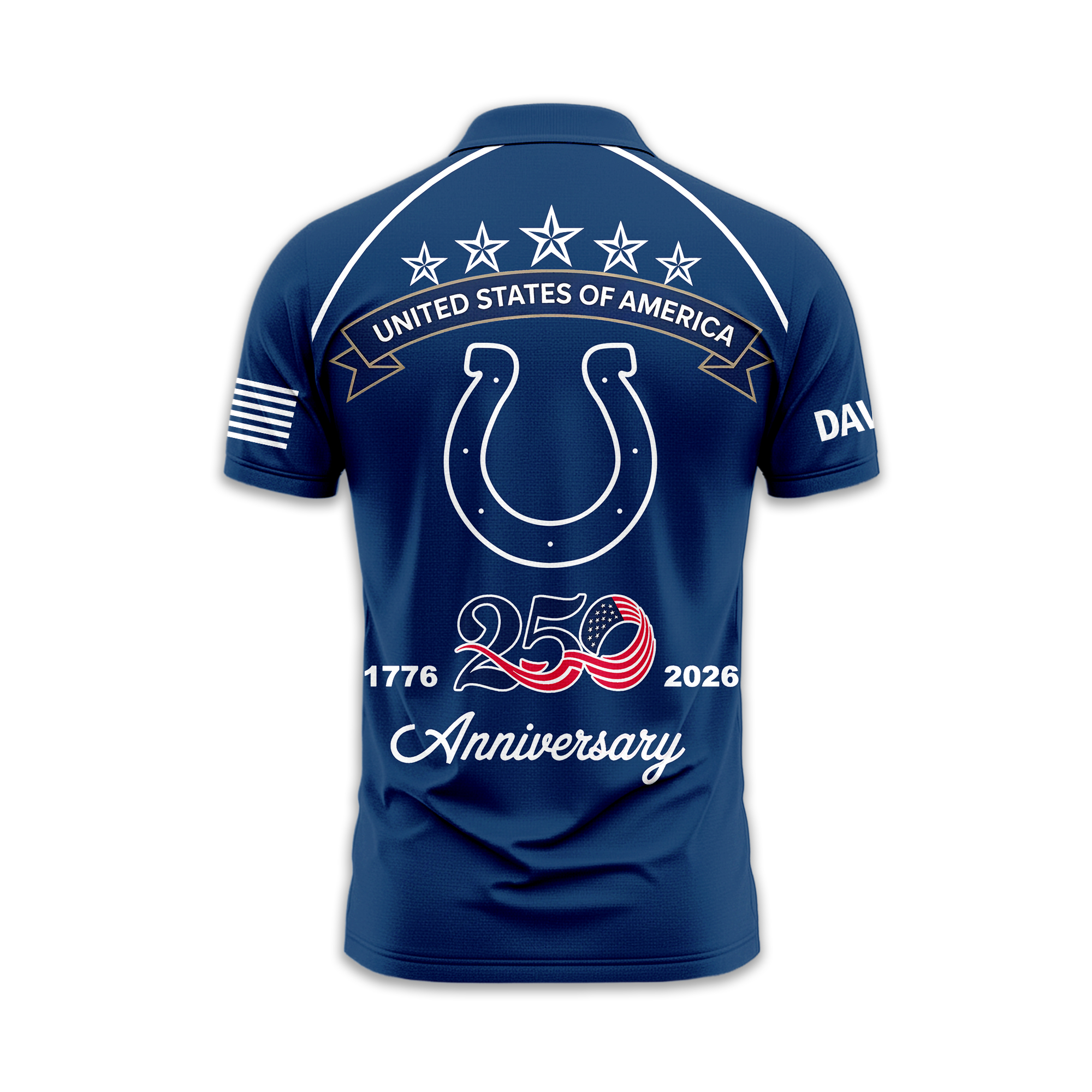 Indianapolis Colts | Premium NFL American Semiquincentennial Polo Shirt TTH2105344 - Image 2