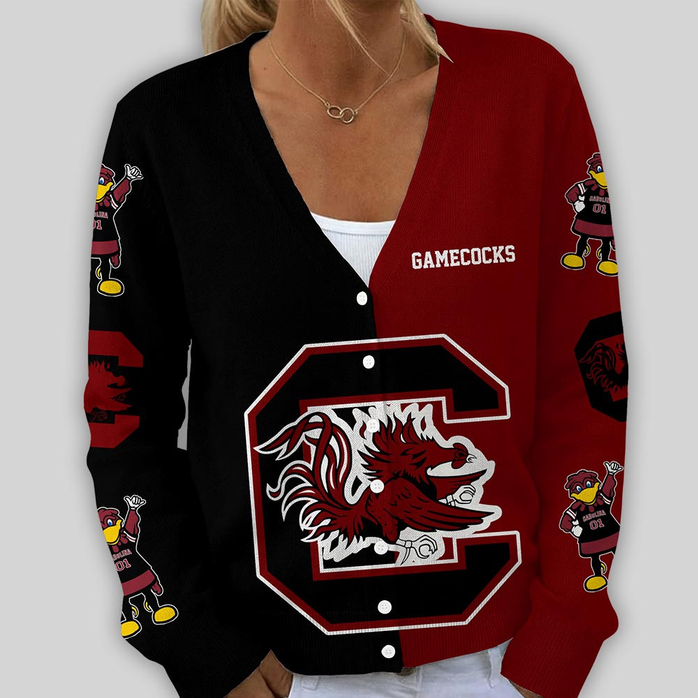 South Carolina Gamecocks | Premium NCAA Game Day V-Neck Cardigan TTH2105269 - Image 2