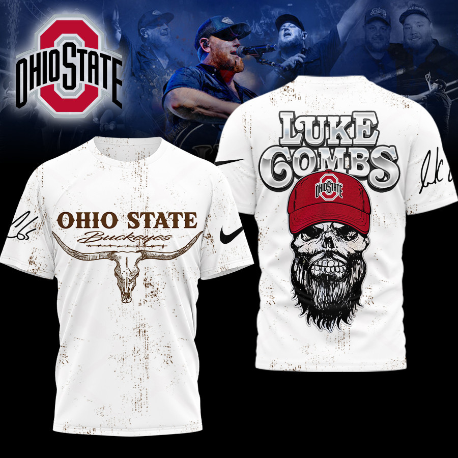 Ohio State Buckeyes | Premium NCAA Luke Combs Country Music 3D Shirt TTH2105331