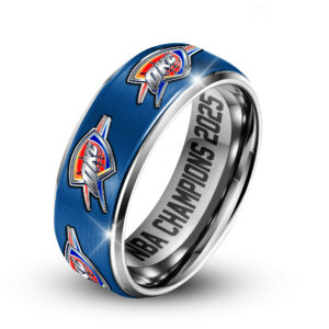 Oklahoma City Thunder | Premium Silver Tungsten Ring TTH210589