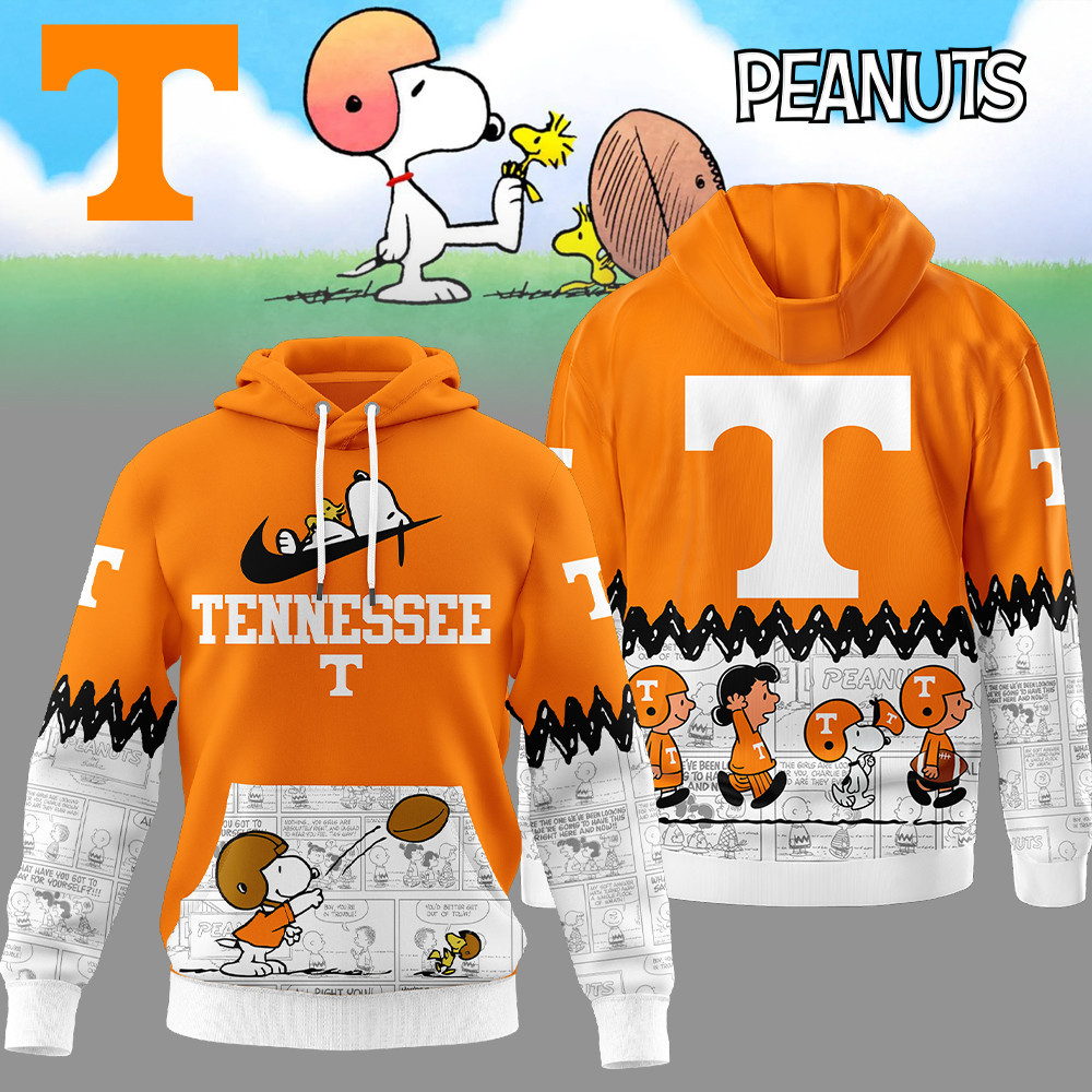 Tennessee Volunteers | Premium NCAA Snoopy Peanuts Comic Hoodie TTH2105292 - Image 2