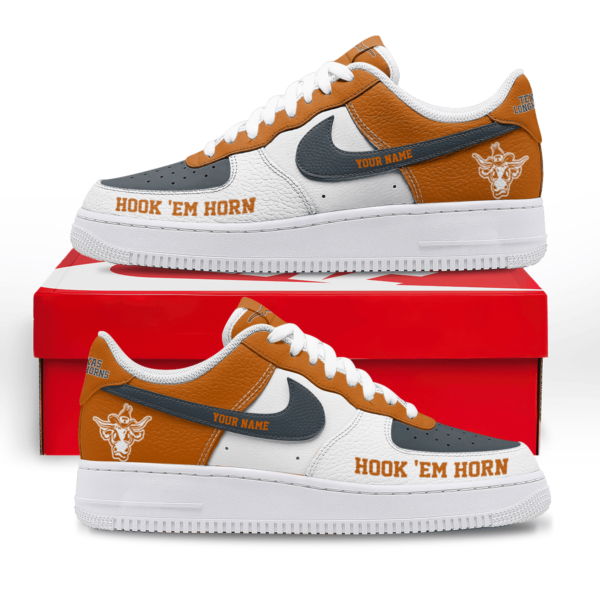 Texas Longhorns x Premium AF1 Shoes Limited Edition – Gift for Fans TTH190536