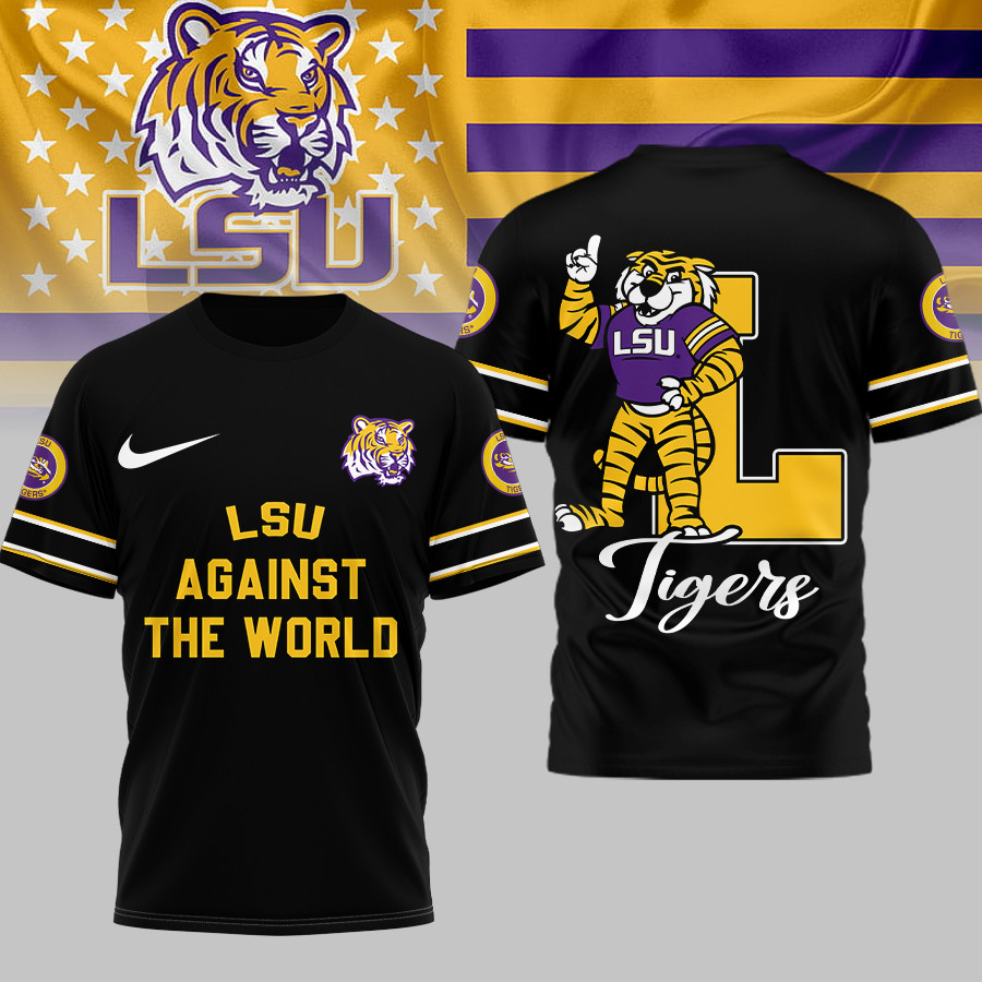 LSU Tigers | Premium NCAA My Team Against The World T-shirt TTH2105293