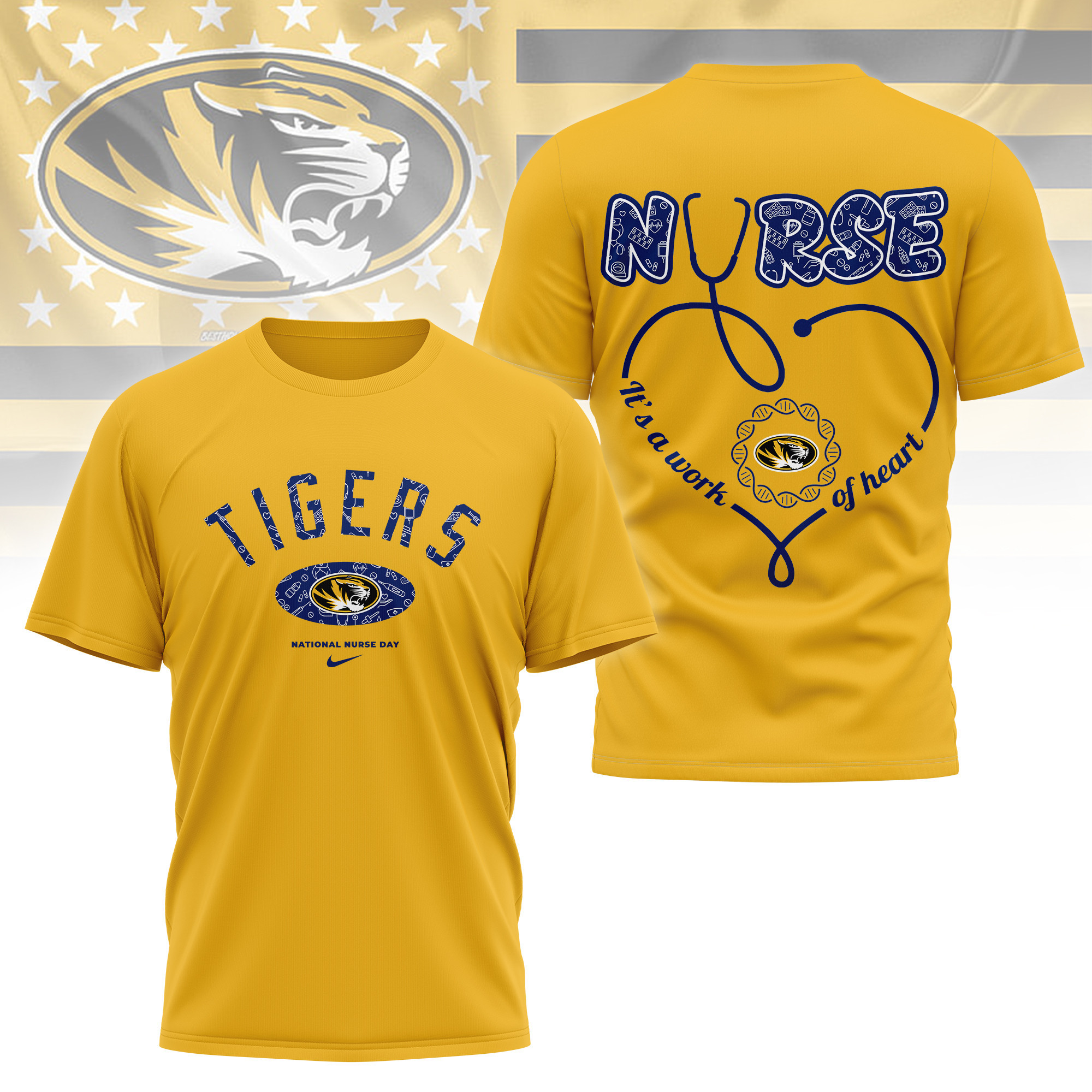 Missouri Tigers | Premium Nurse Appreciation Day 3D Shirt TTH2105281 - Image 3