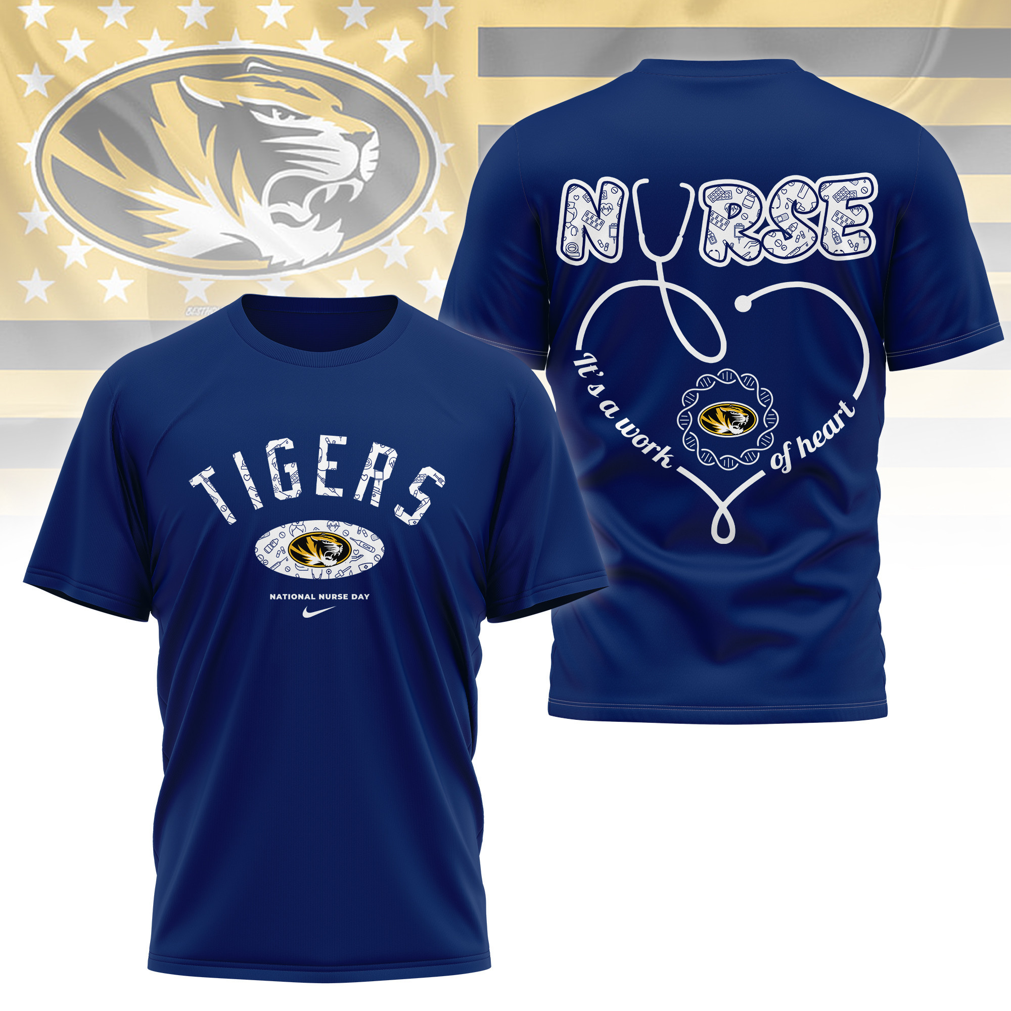 Missouri Tigers | Premium Nurse Appreciation Day 3D Shirt TTH2105281 - Image 4