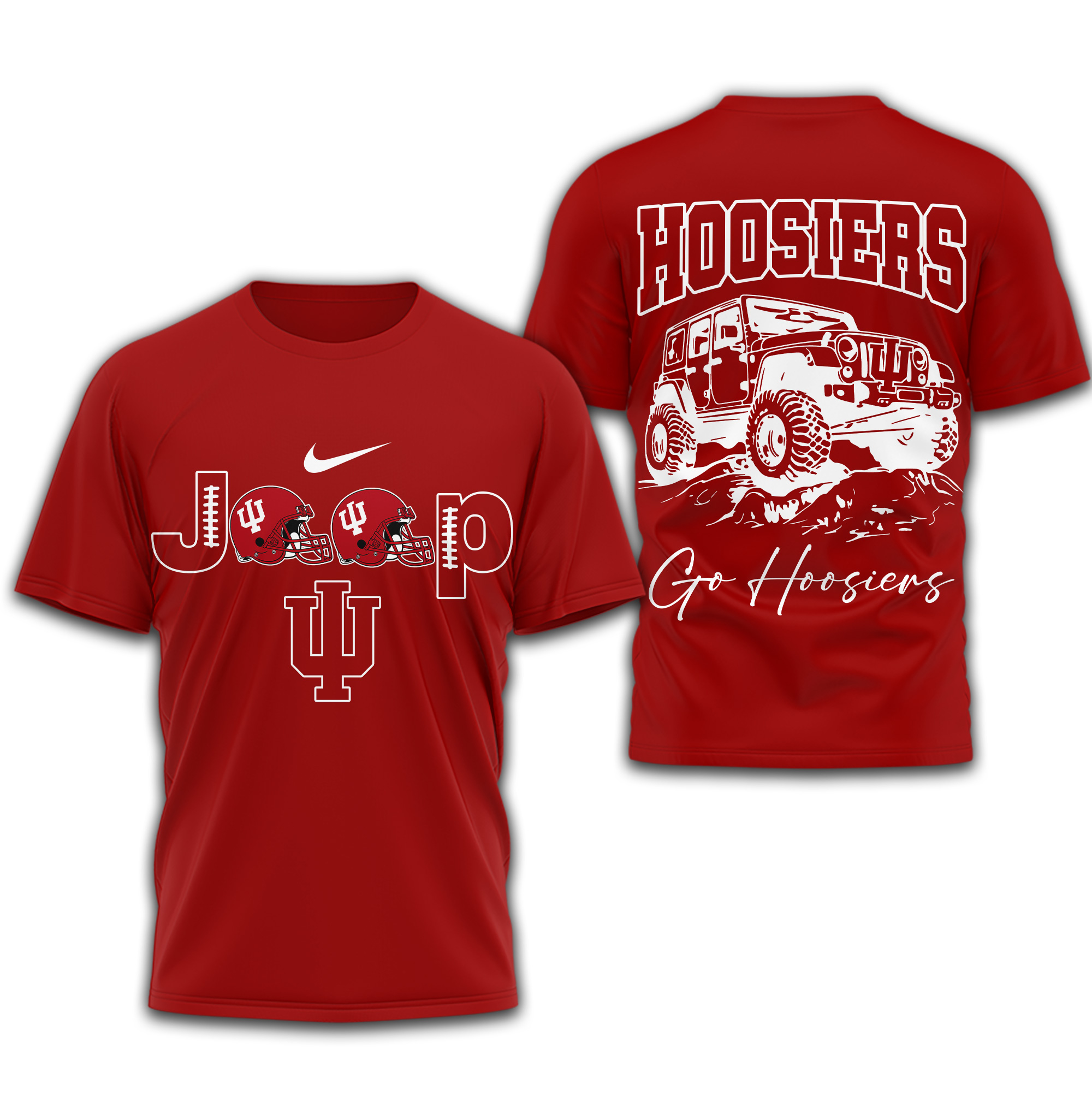 Indiana Hoosiers | Premium NCAA Jeep 3D Shirt TTH2105266 - Image 2