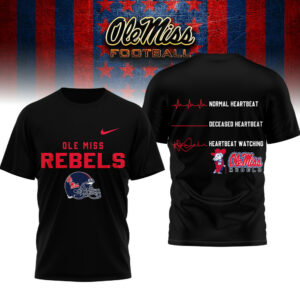 Ole Miss Rebels | Premium NCAA Heartbeat of True Fan 3D Shirt TTH2105258