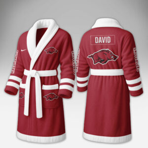 Arkansas Razorbacks | Premium NCAA Fleece Bathrobe TTH2105284