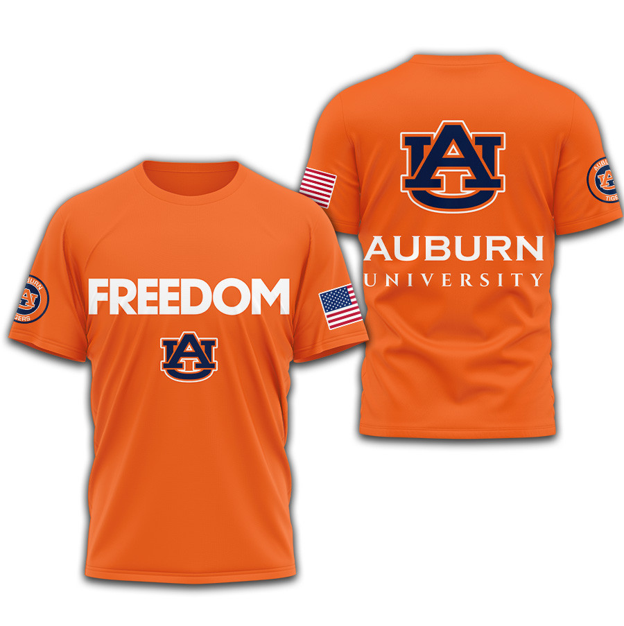 Auburn Tigers | Premium NCAA Freedom 3D Shirt TTH2105271 - Image 3