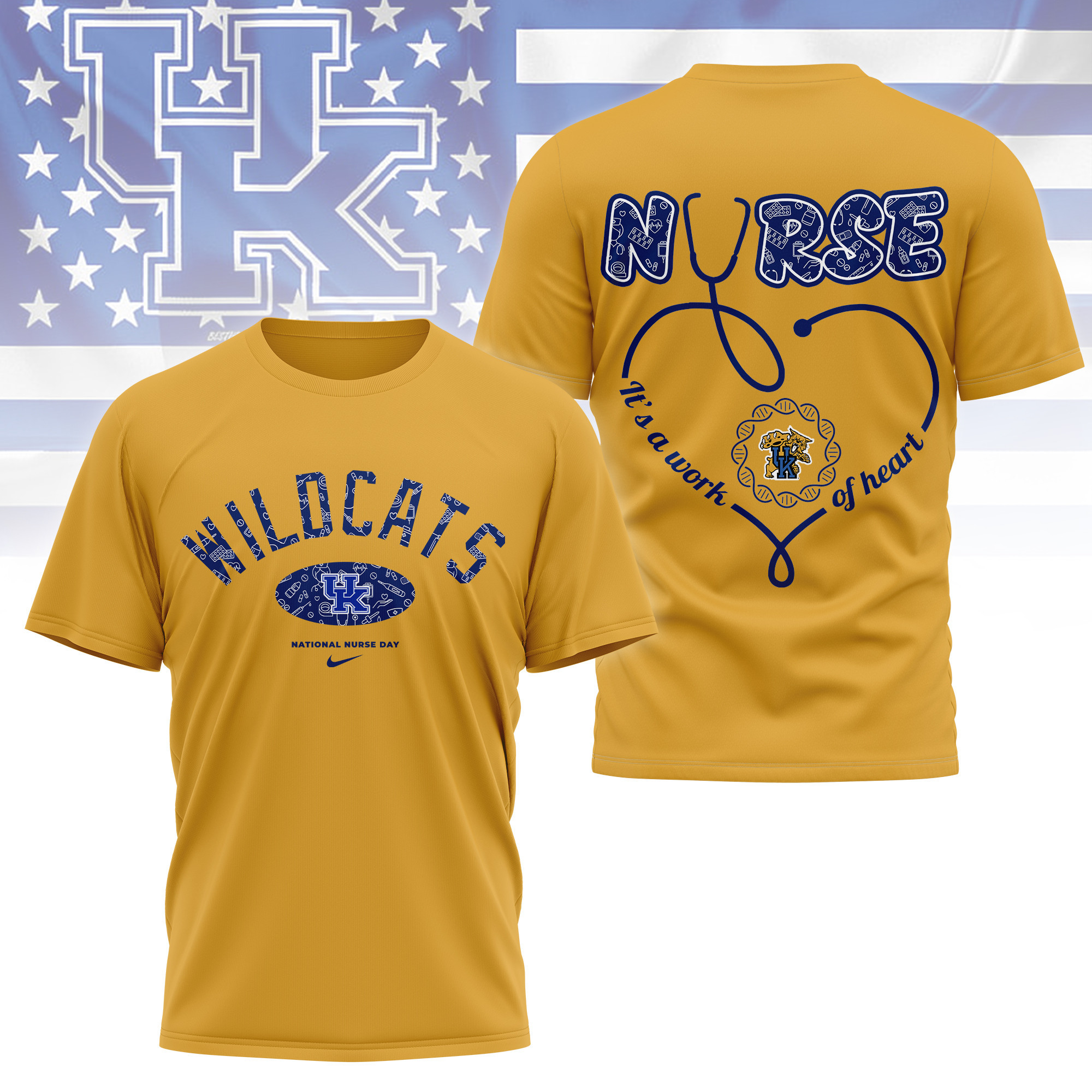 Kentucky Wildcats | Premium Nurse Appreciation Day 3D Shirt TTH2105281 - Image 4