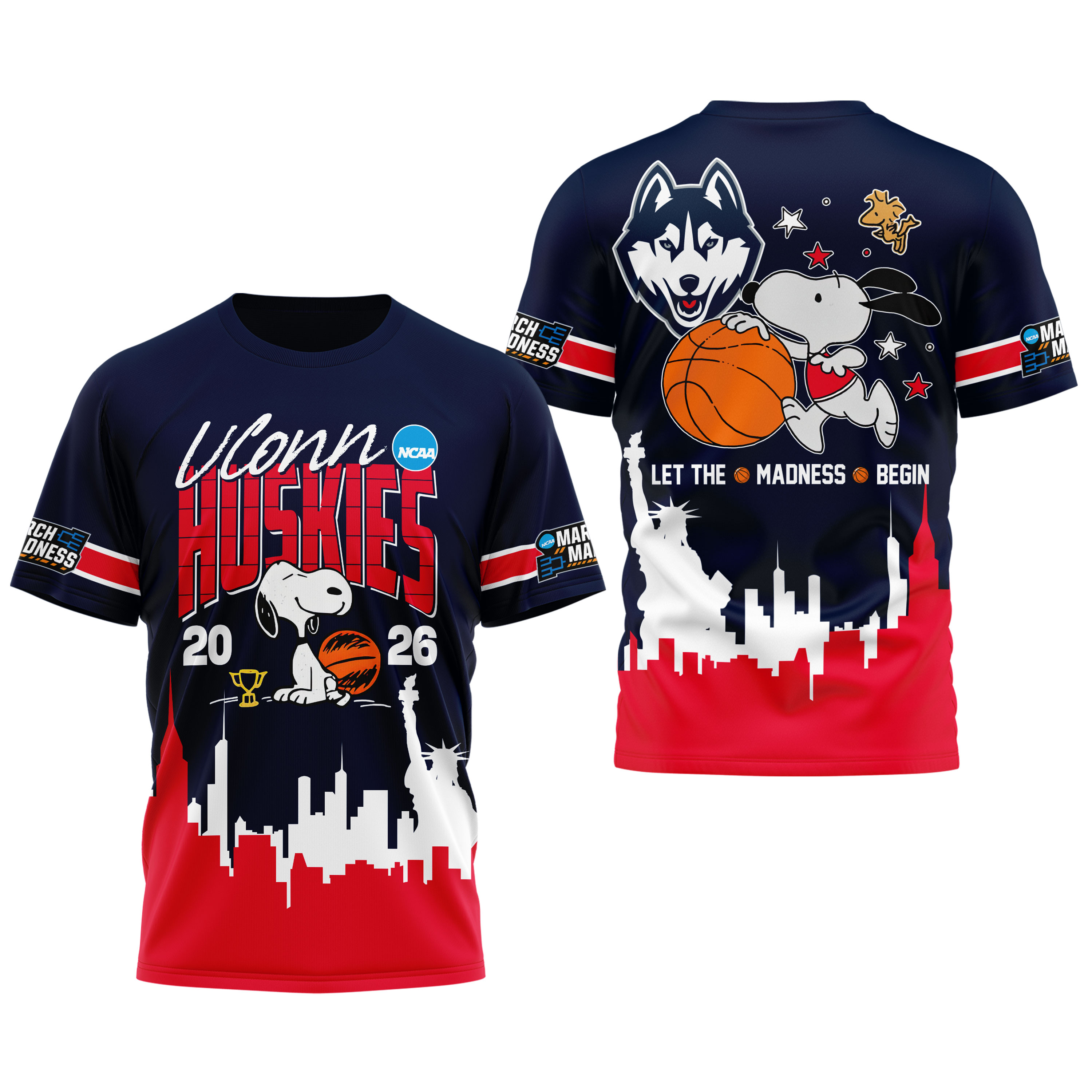UConn Huskies | Premium NCAA March Madness 3D Shirt TTH2105318 - Image 3