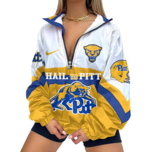 Pittsburgh Panthers | Premium Women’s Printed V-Neck Zipper Sweatshirt Jackets TTH2105117
