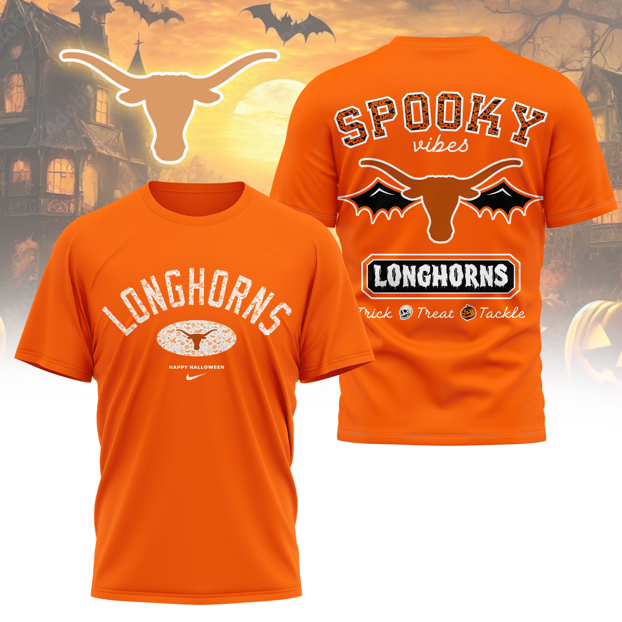Texas Longhorns | Premium Pumpkin Season 3D Shirt TTH2105368 - Image 2