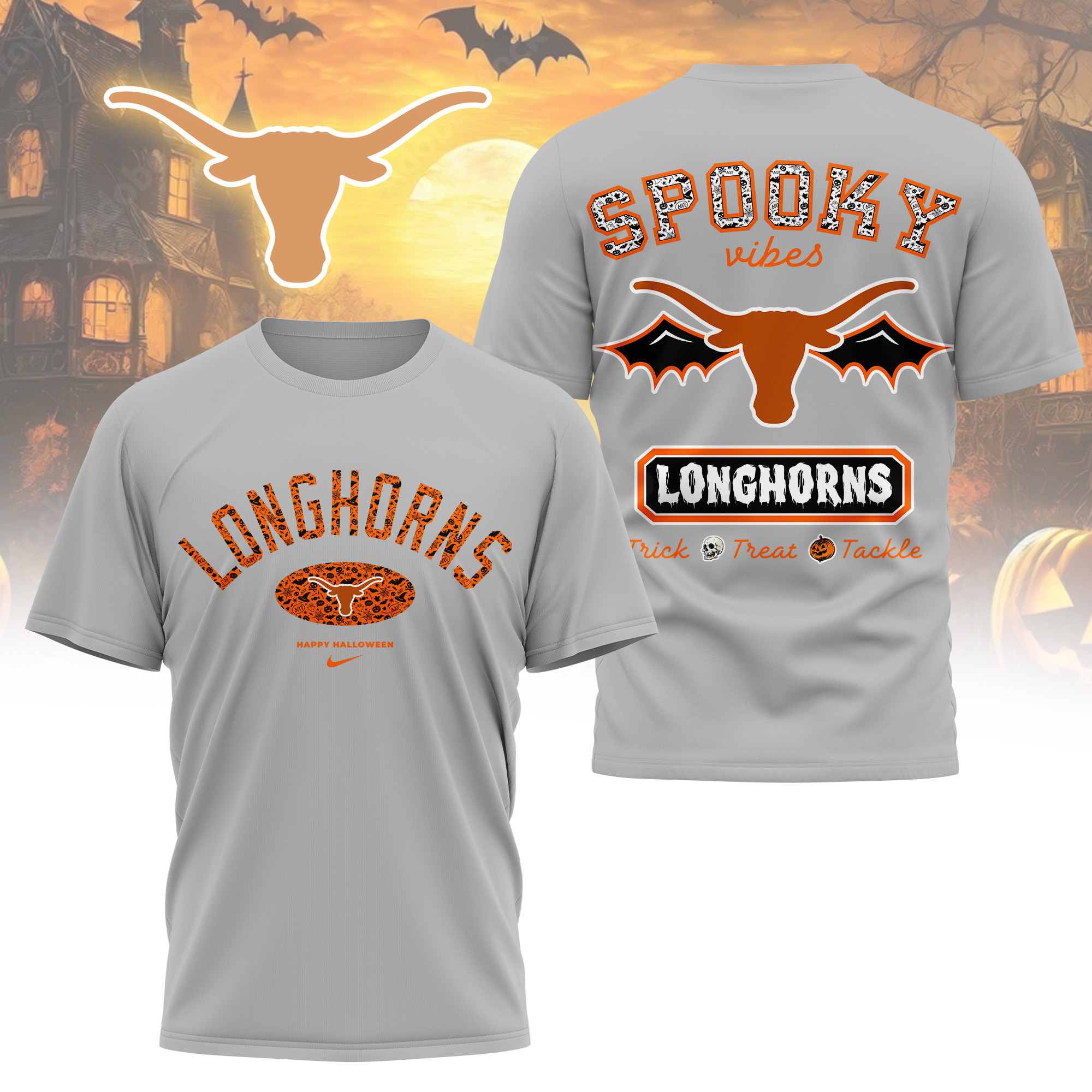 Texas Longhorns | Premium Pumpkin Season 3D Shirt TTH2105368 - Image 3