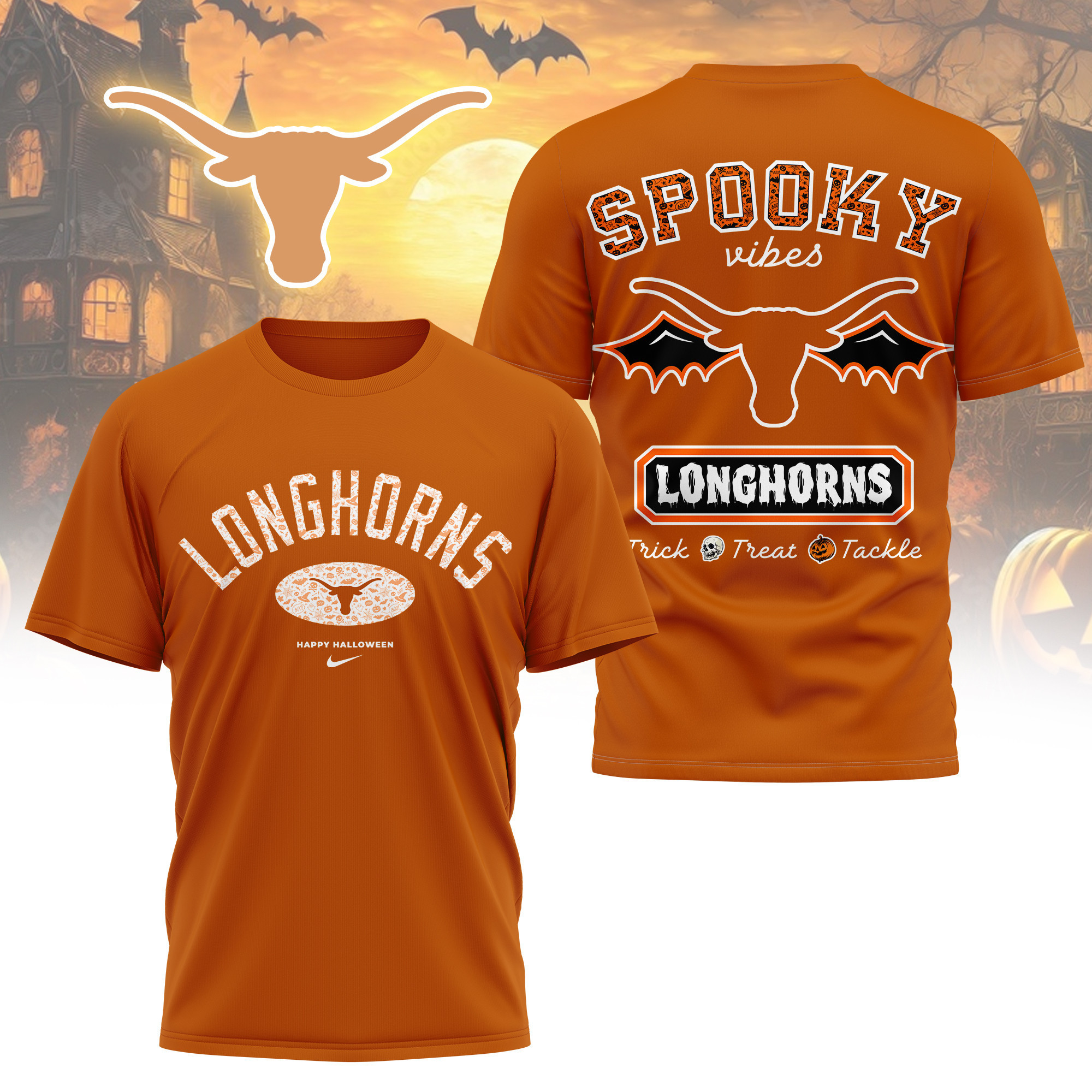 Texas Longhorns | Premium Pumpkin Season 3D Shirt TTH2105368 - Image 4