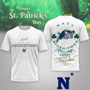 Navy Midshipmen | Premium NCAA Lucky St. Patricks Day Shirt TTH2105302