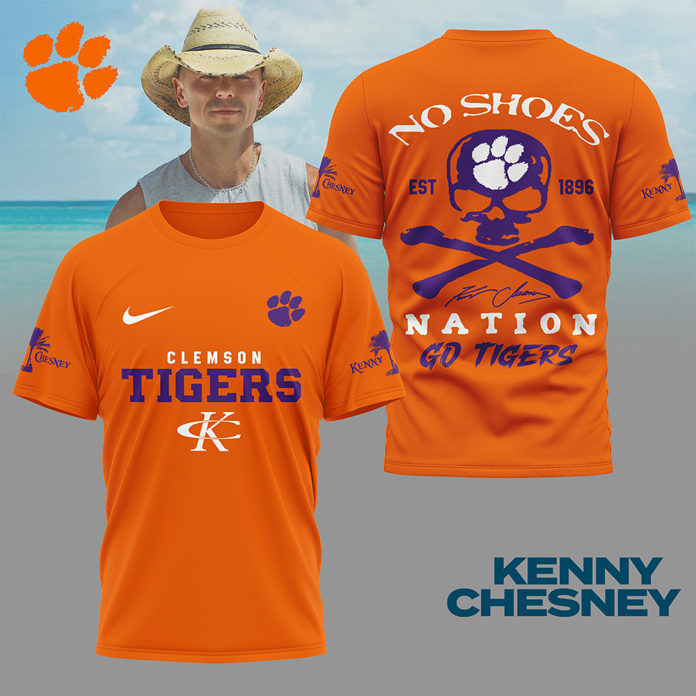 Clemson Tigers | Premium NCAA Kenny Chesney Fan 3D Shirt TTH2105268 - Image 3