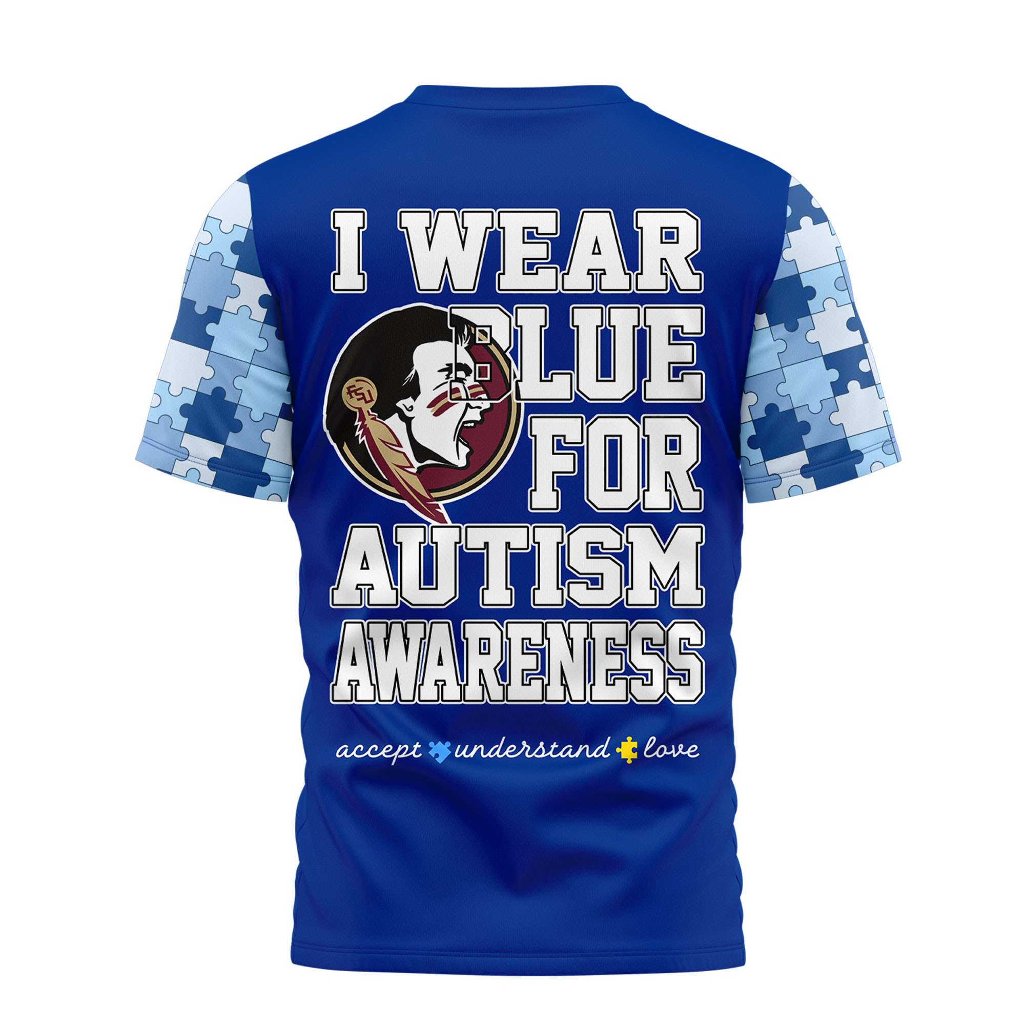 Florida State Seminoles | Premium NCAA Autism Strong 3D Shirt TTH2105279 - Image 2