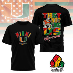 Miami Hurricanes | Premium Juneteenth Freedom Day 3D Shirt TTH2105323
