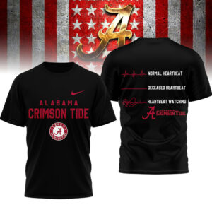 Alabama Crimson Tide | Premium NCAA Heartbeat of True Fan 3D Shirt TTH2105258