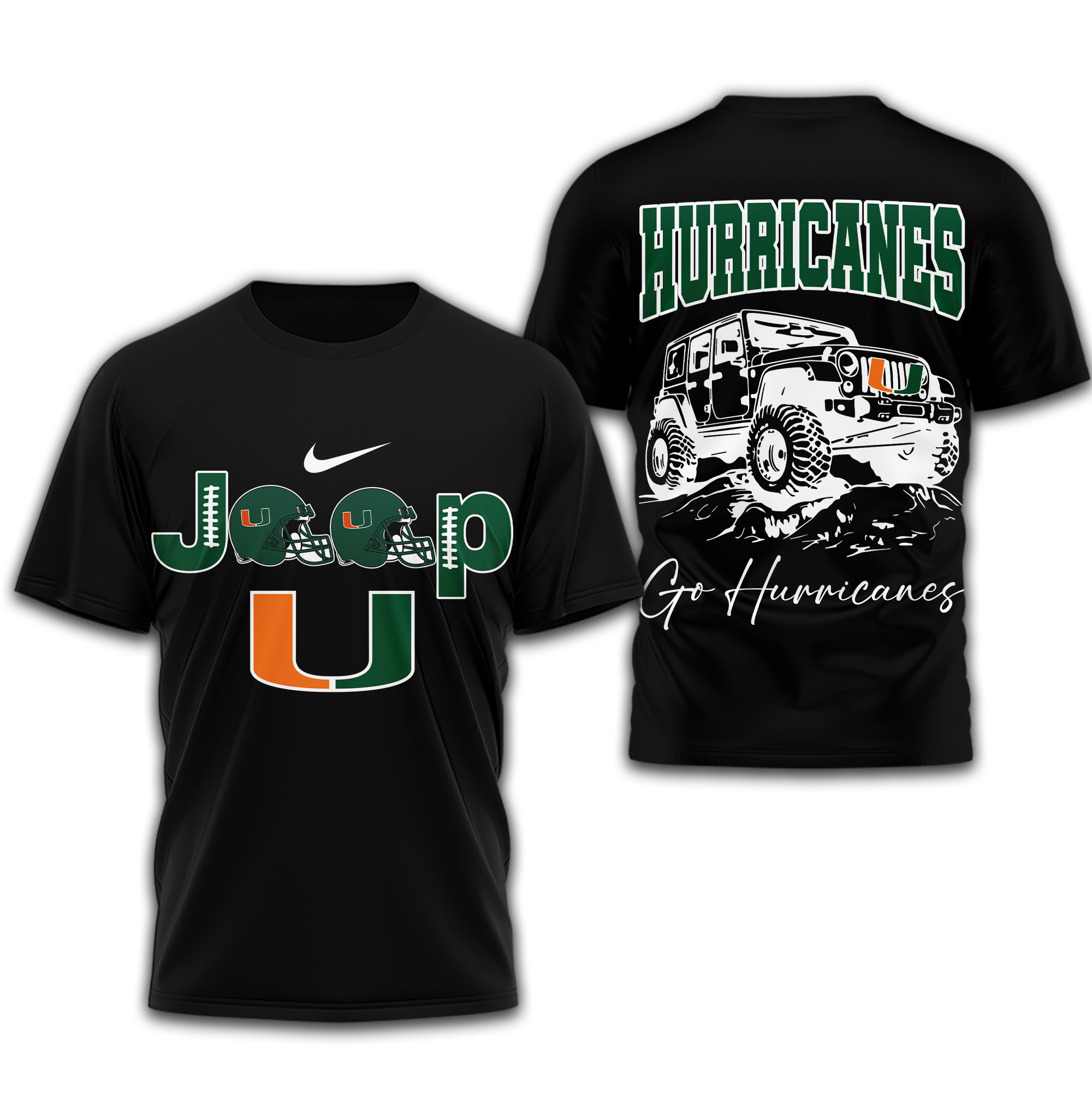 Miami Hurricanes | Premium NCAA Jeep 3D Shirt TTH2105266