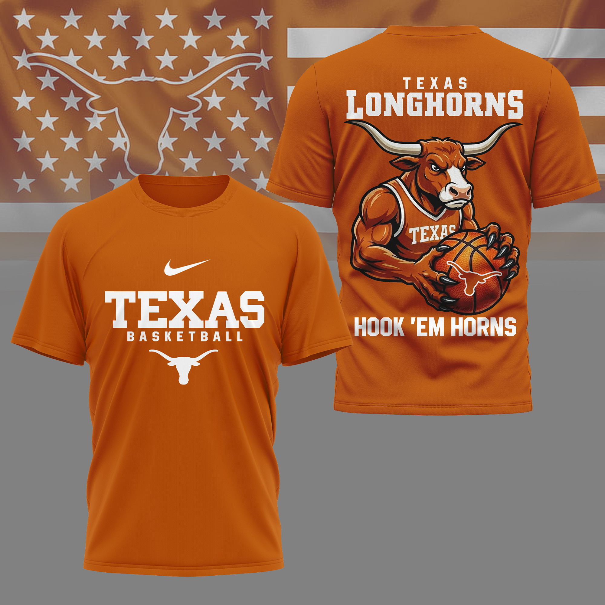 Texas Longhorns | Premium NCAA Game Day Basketball 3D Shirt TTH2105326 - Image 2