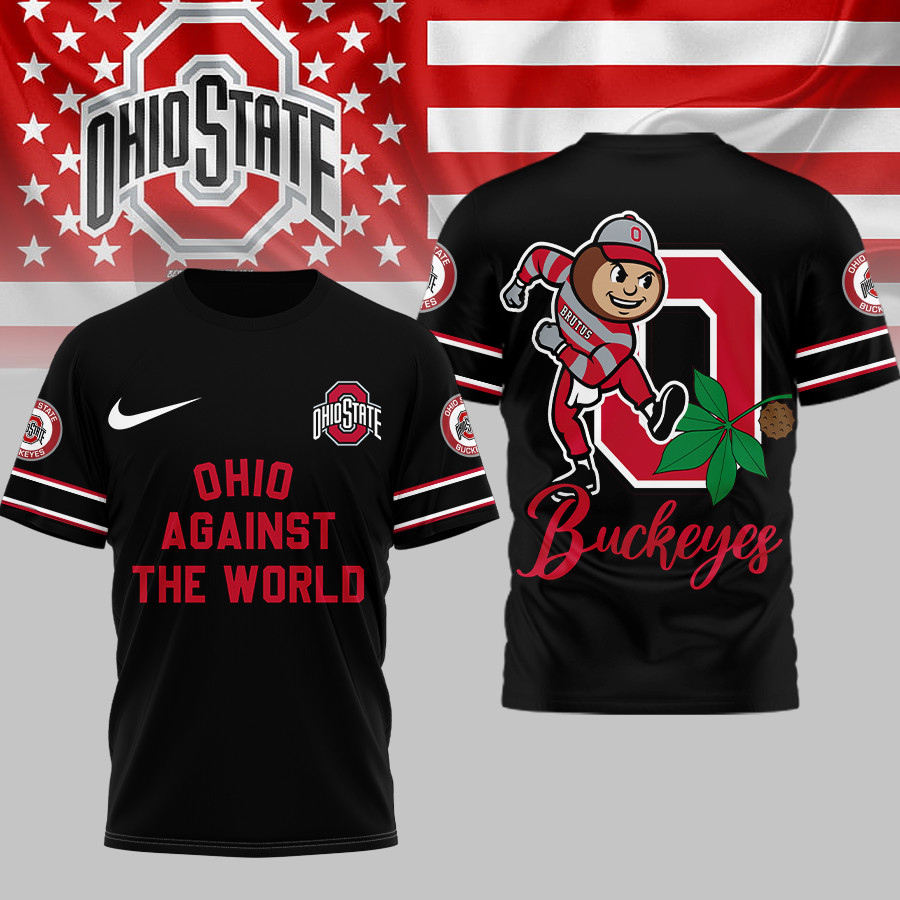 Ohio State Buckeyes | Premium NCAA My Team Against The World T-shirt TTH2105293