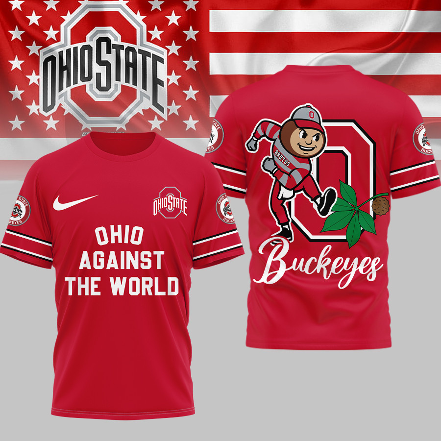 Ohio State Buckeyes | Premium NCAA My Team Against The World T-shirt TTH2105293 - Image 2