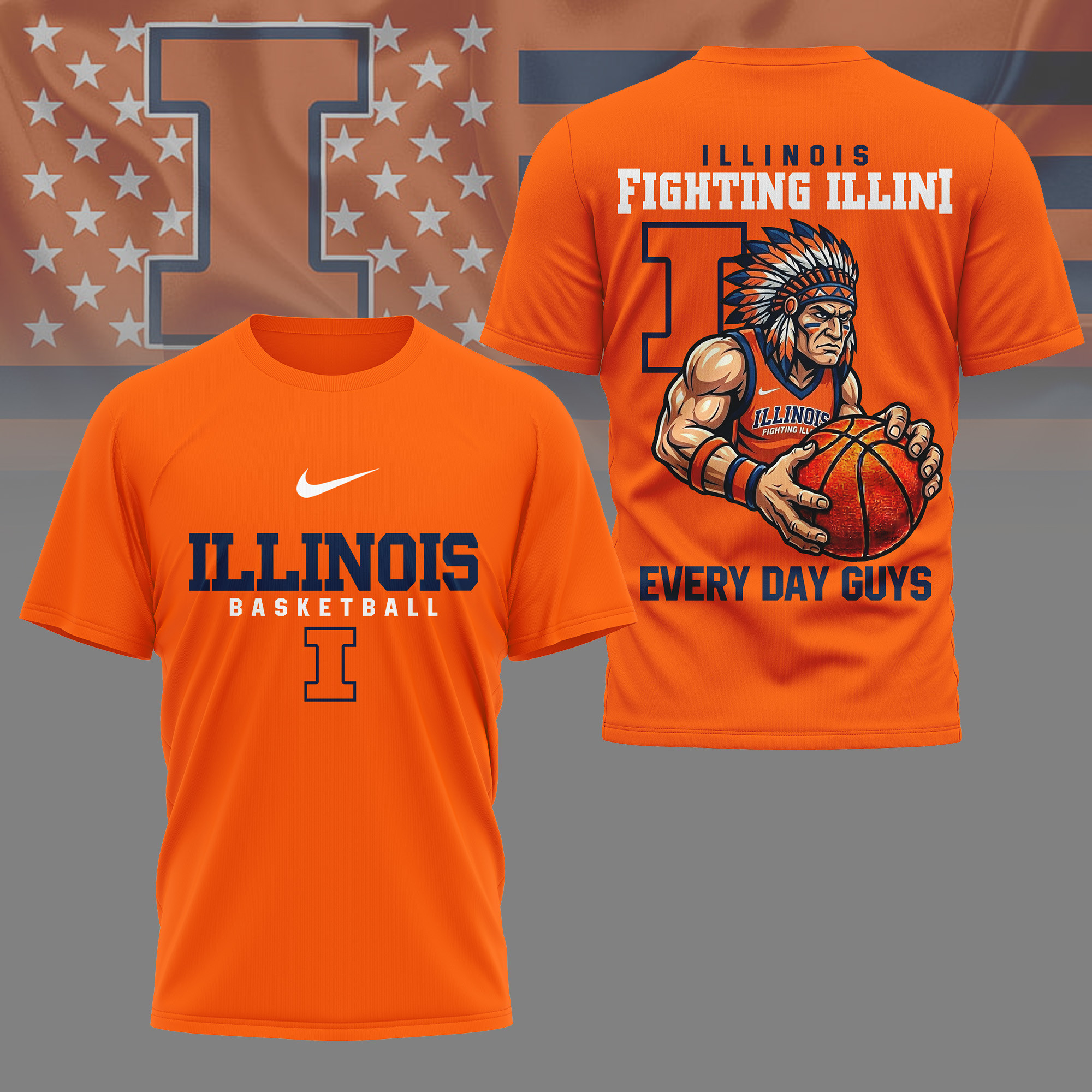 Illinois Fighting Illini | Premium NCAA Game Day Basketball 3D Shirt TTH2105326 - Image 2