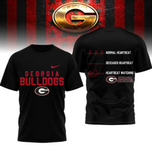 Georgia Bulldogs | Premium NCAA Heartbeat of True Fan 3D Shirt TTH2105258