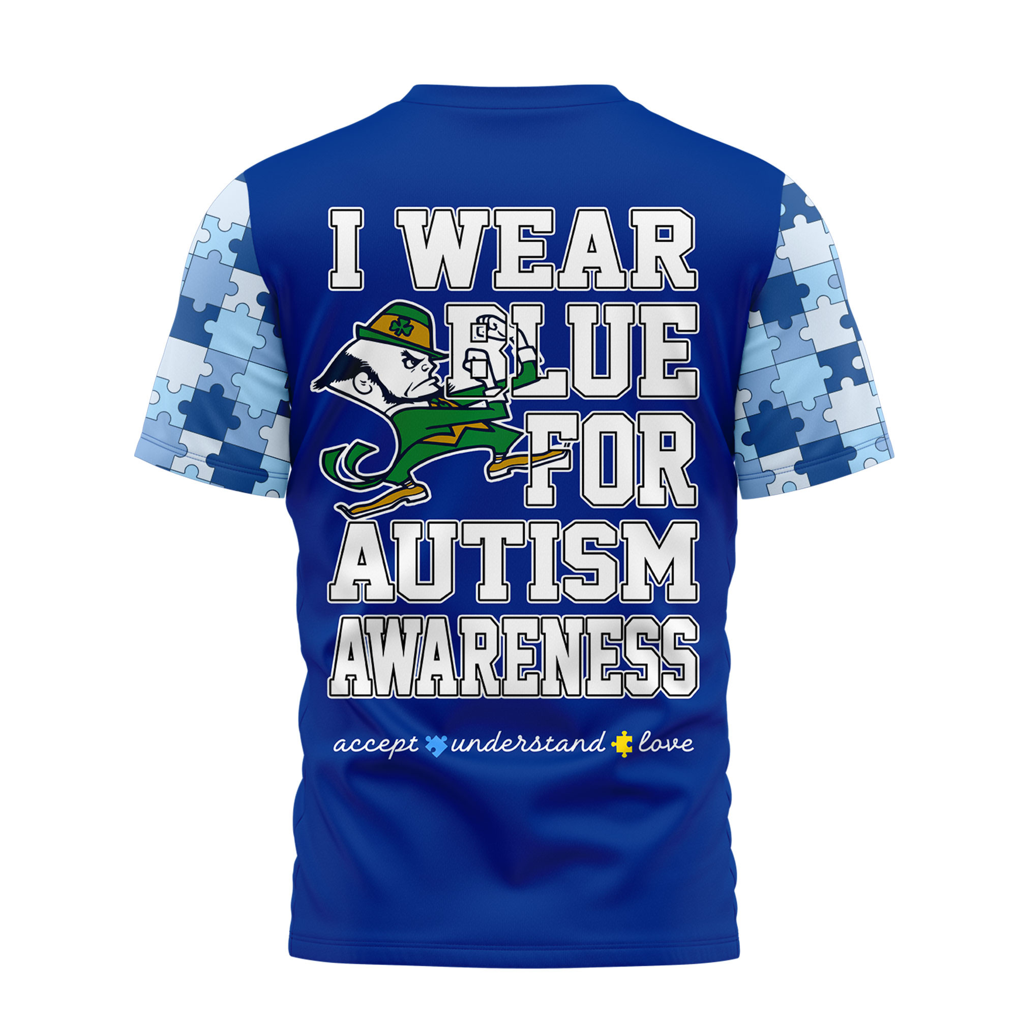 Notre Dame Fighting Irish | Premium NCAA Autism Strong 3D Shirt TTH2105279 - Image 2