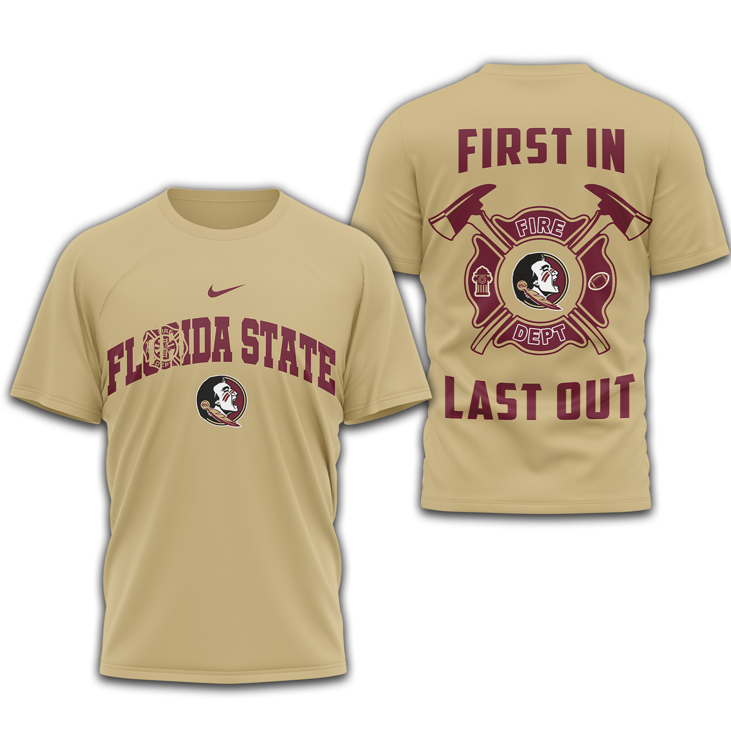 Florida State Seminoles | Premium Fire Dept 3D Shirt TTH2105153 - Image 2