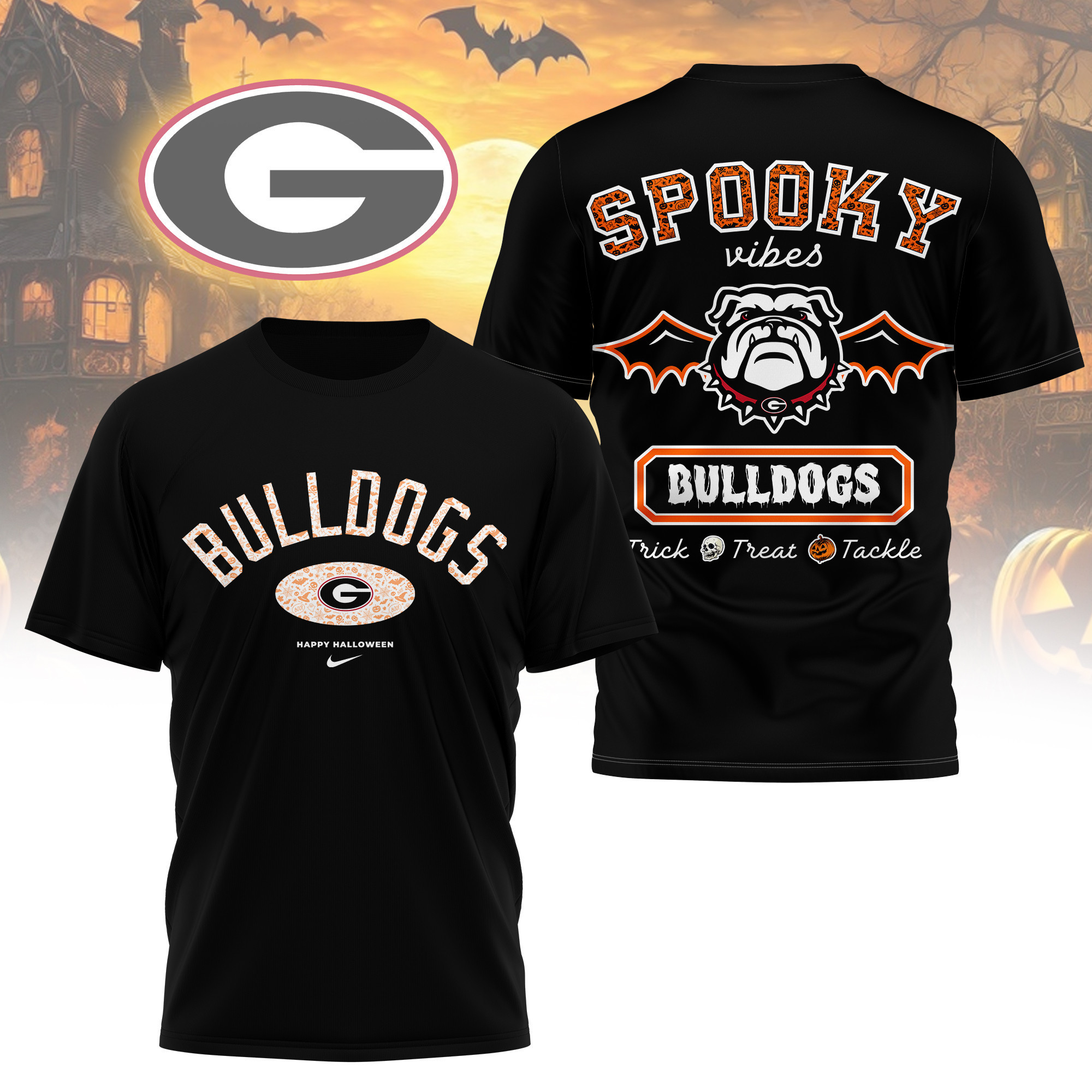 Georgia Bulldogs | Premium Pumpkin Season 3D Shirt TTH2105368