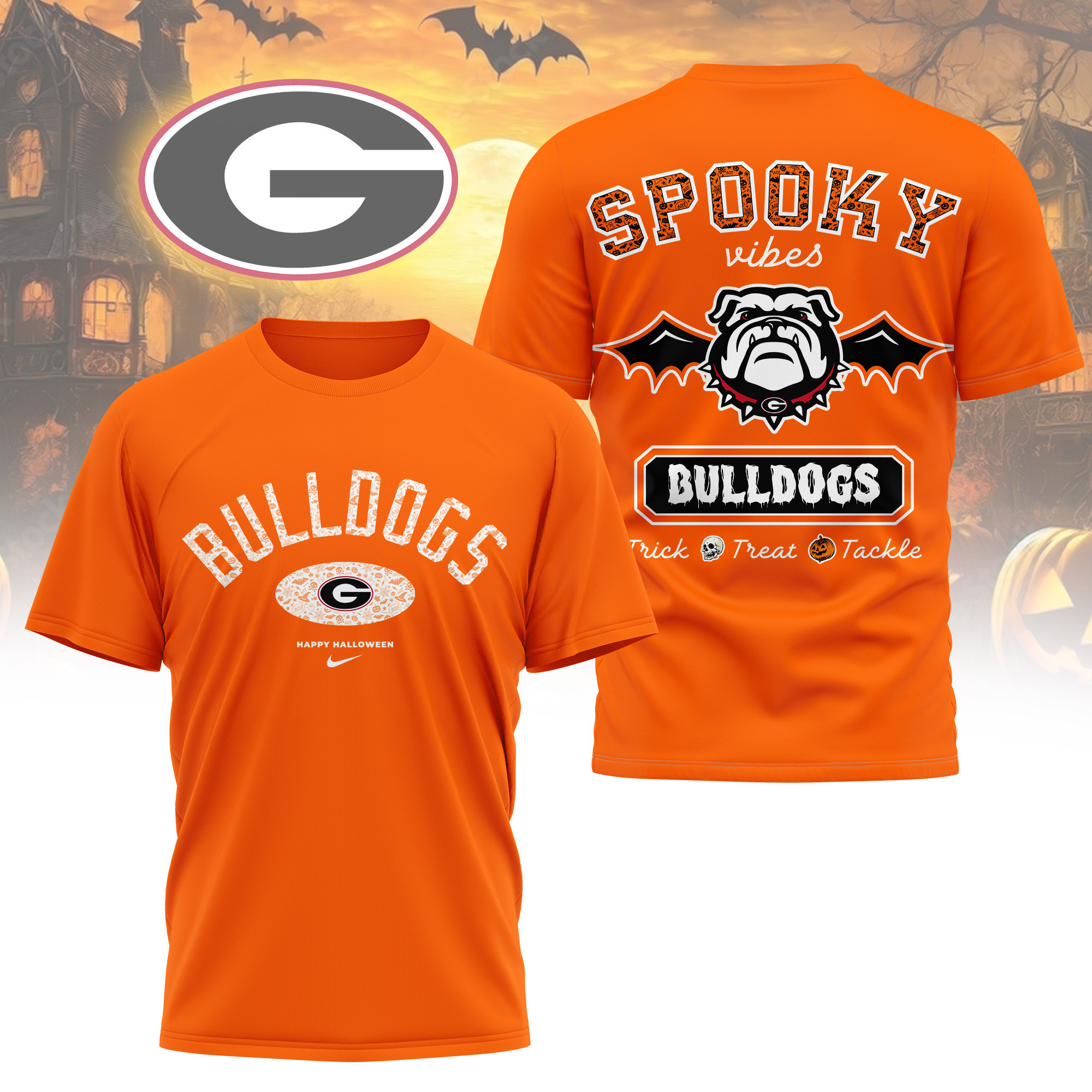 Georgia Bulldogs | Premium Pumpkin Season 3D Shirt TTH2105368 - Image 2