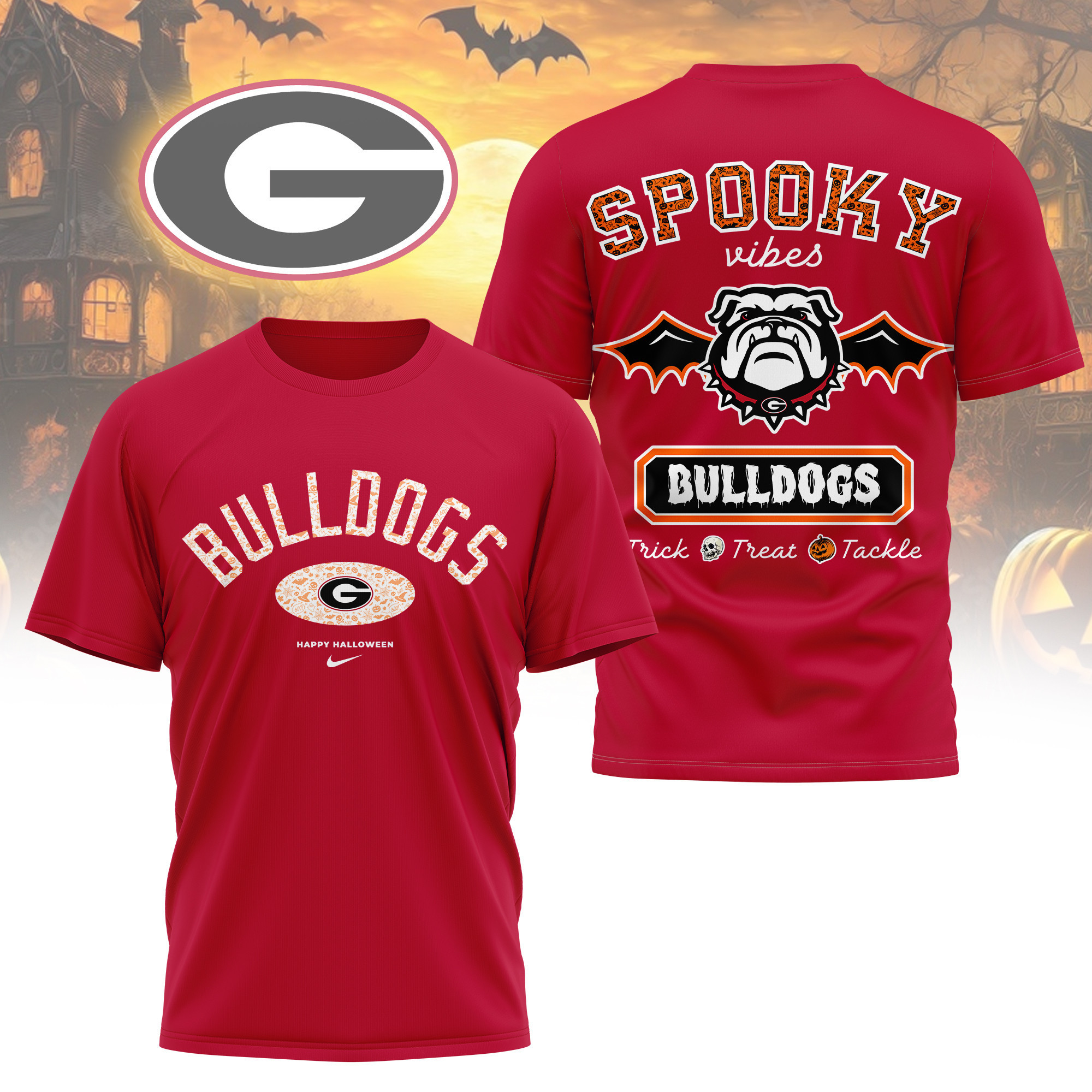 Georgia Bulldogs | Premium Pumpkin Season 3D Shirt TTH2105368 - Image 4