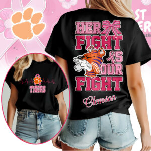 Clemson Tigers | Premium Her Fight Is Our Fight Women’s Shirt TTH2105364