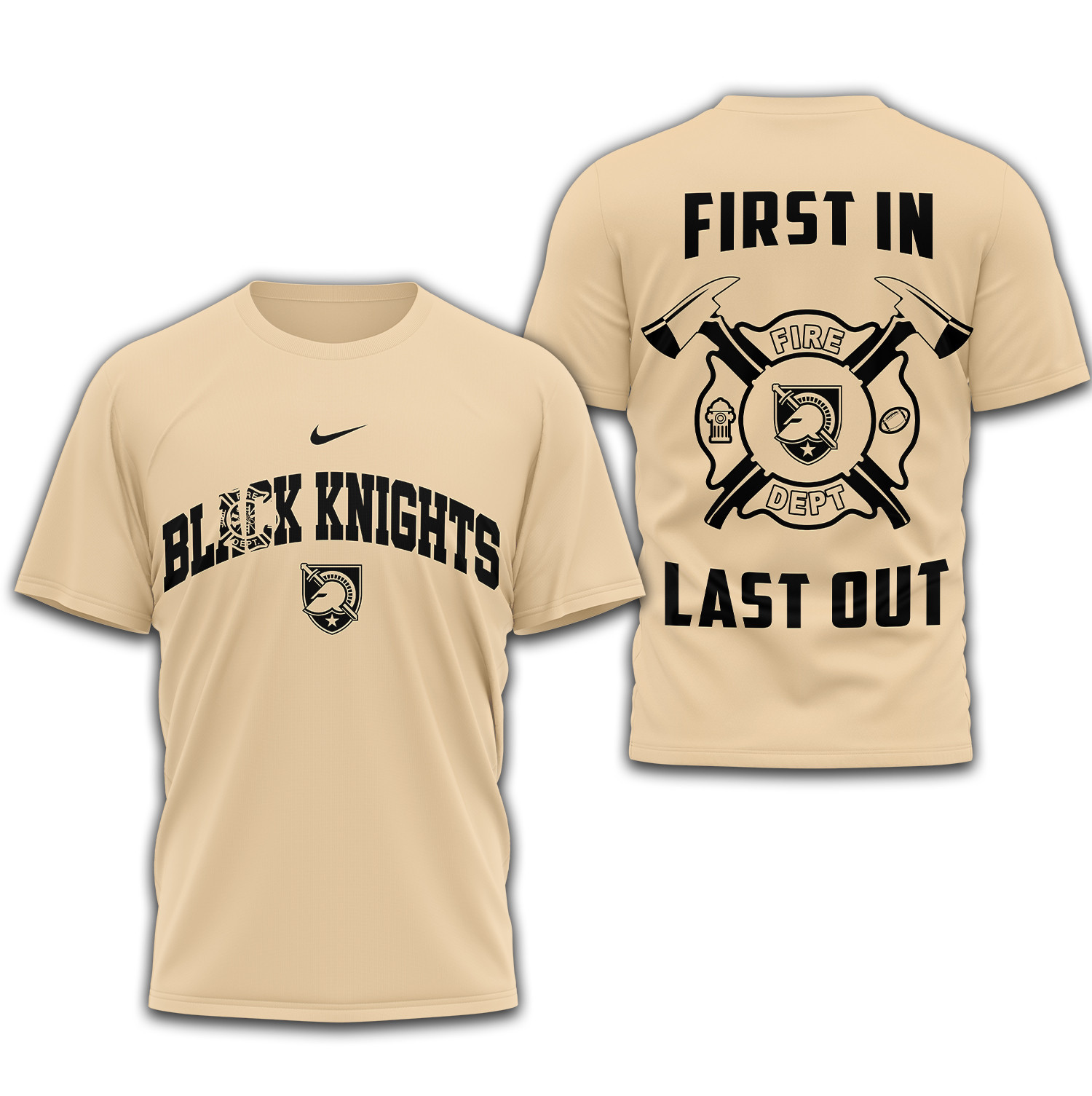 Army Black Knights | Premium Fire Dept 3D Shirt TTH2105153 - Image 2