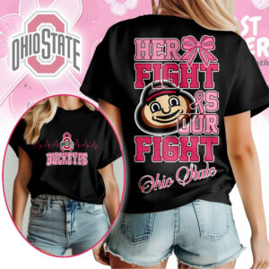 Ohio State Buckeyes | Premium Her Fight Is Our Fight Women’s Shirt TTH2105364