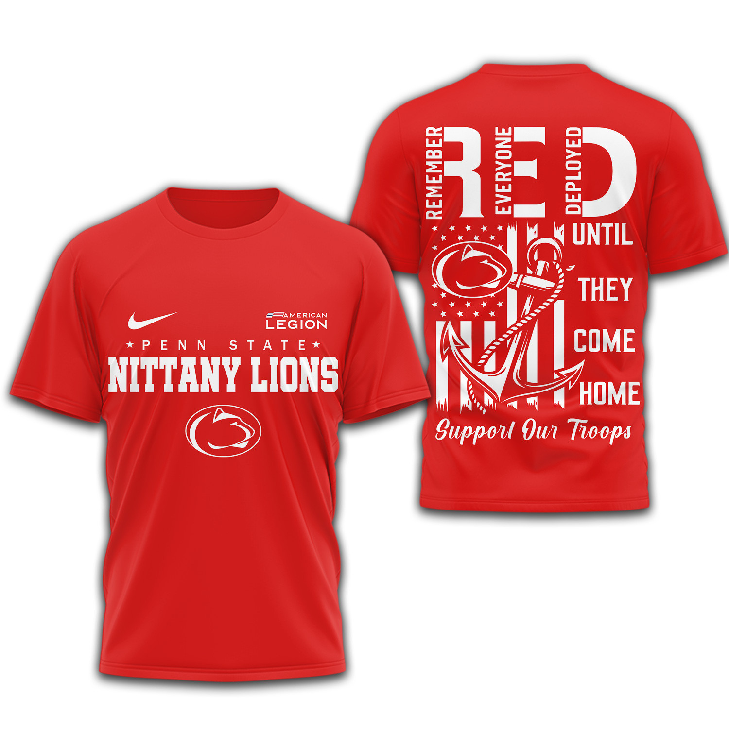 Penn State Nittany Lions | Premium NCAA Red Friday Shirt TTH2105304