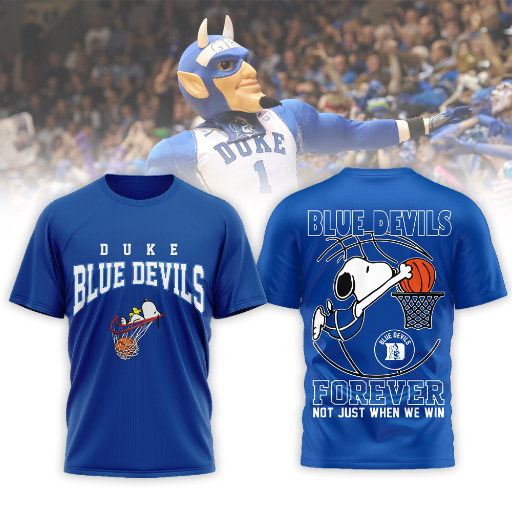 Duke Blue Devils | Premium NCAA Basketball Snoopy 3D Shirt TTH2105370