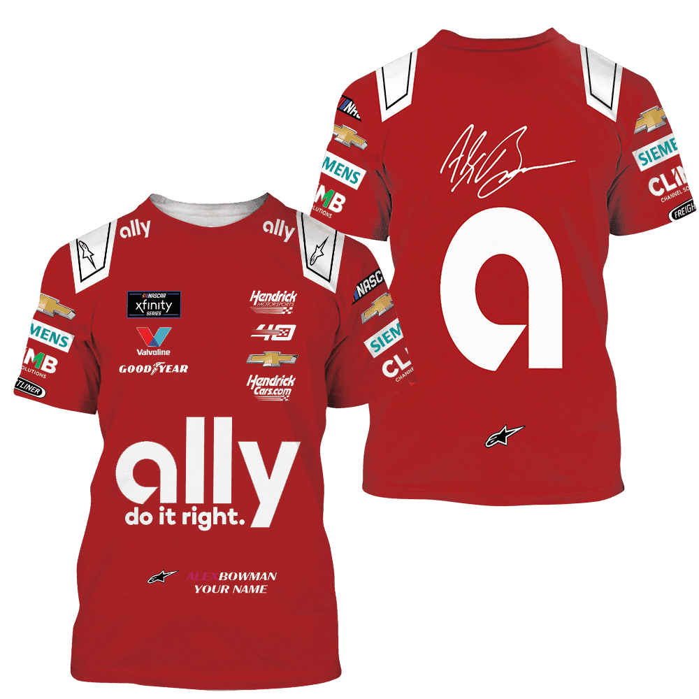 Alex Bowman | Premium Car Racing 3D Printed Apparel - Image 3