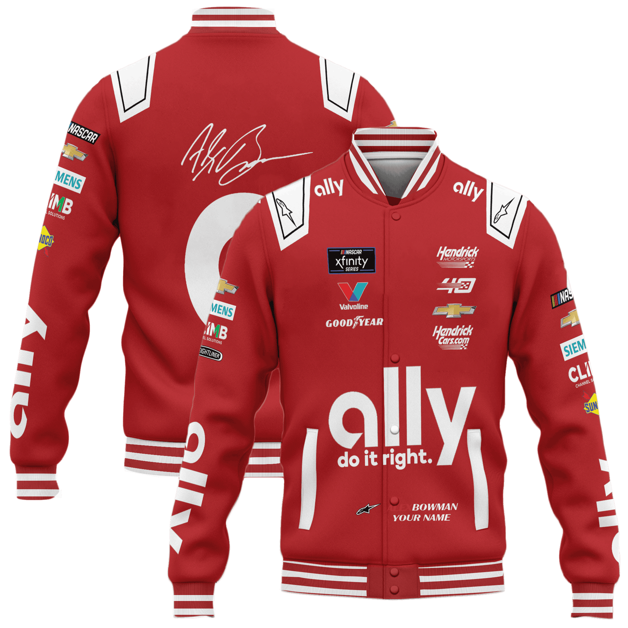 Alex Bowman | Premium Car Racing 3D Printed Apparel - Image 5