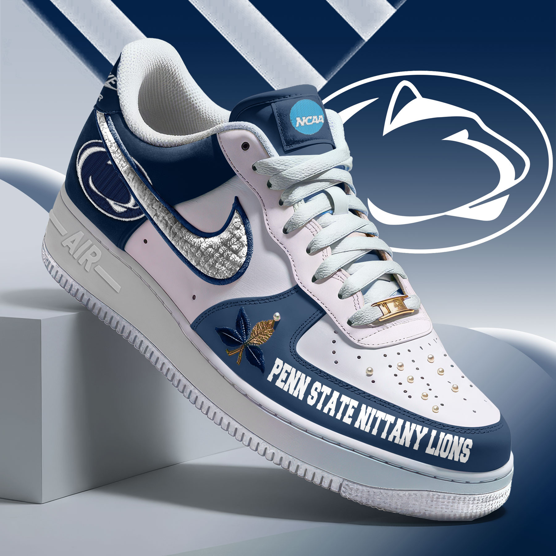 Penn State Nittany Lions x Premium AF1 Shoes Limited Edition – Gift for Fans TTH190537 - Image 2