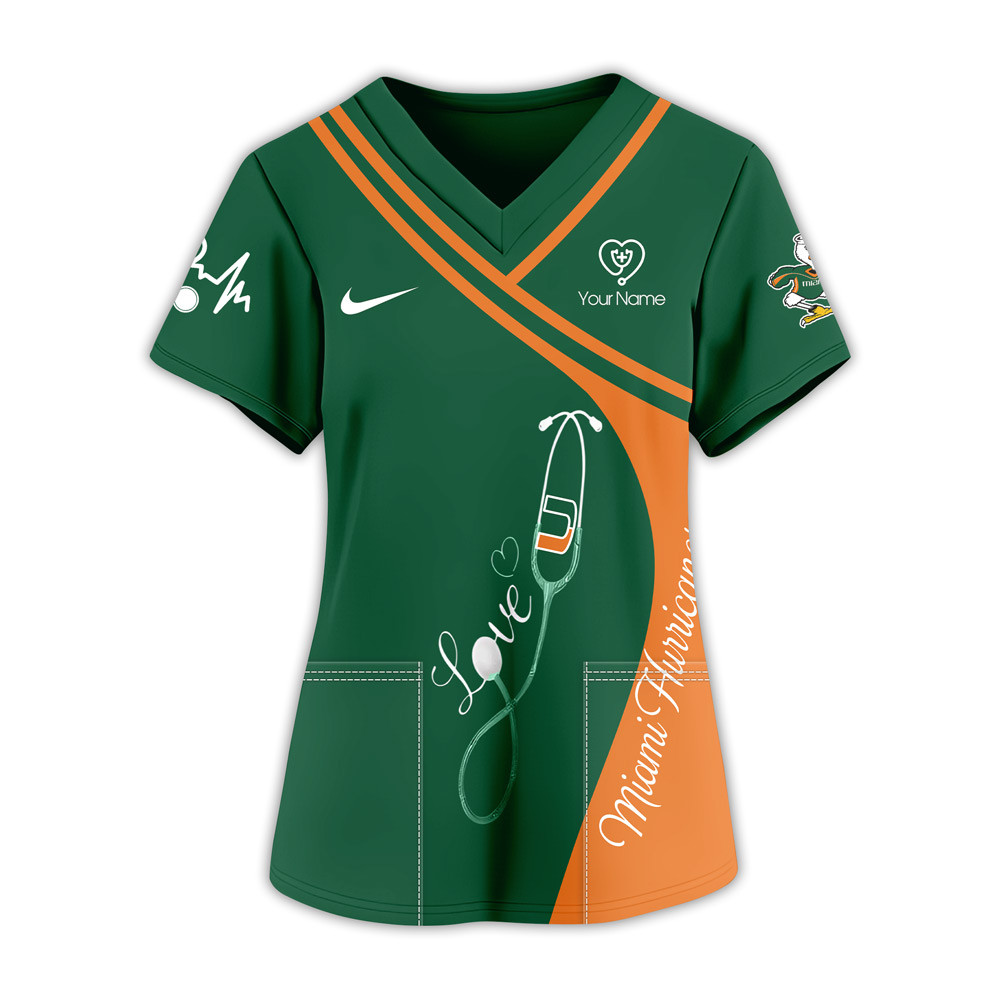 Miami Hurricanes | Premium NCAA Nurse Pride 3D Shirt TTH2105298