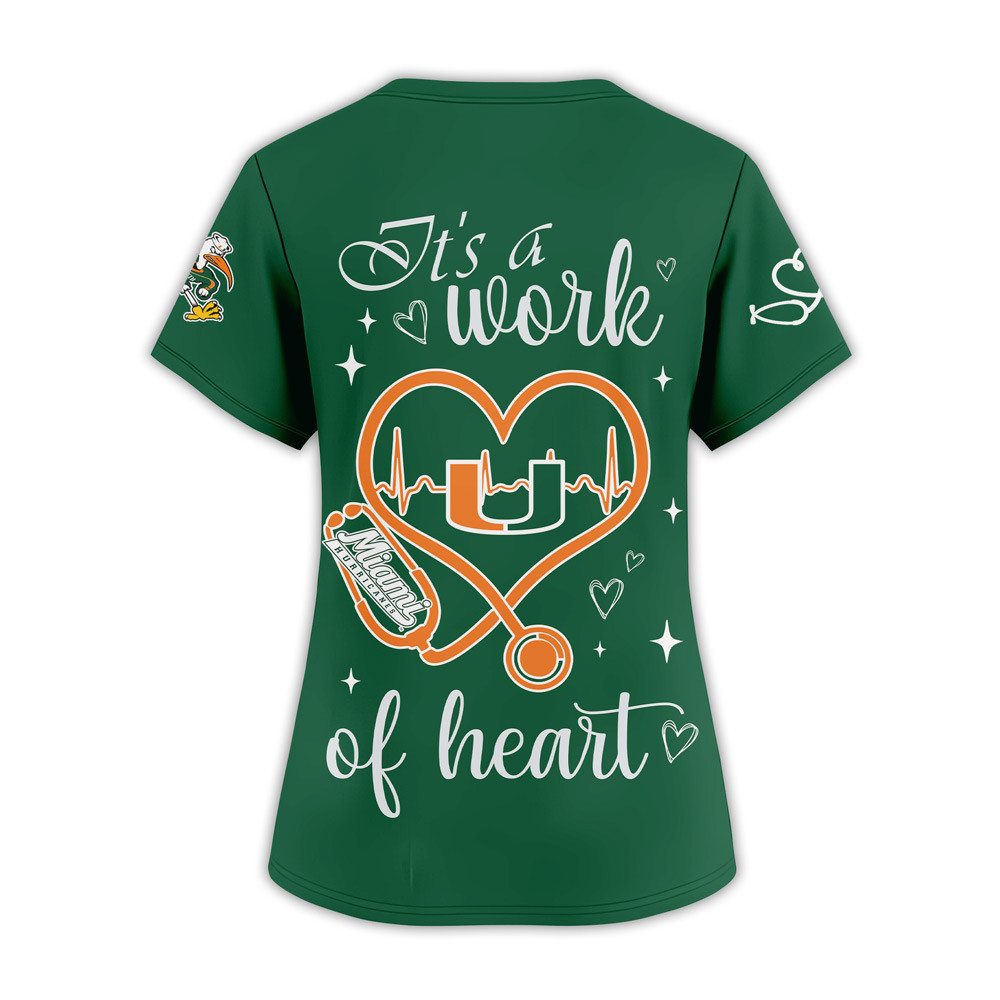 Miami Hurricanes | Premium NCAA Nurse Pride 3D Shirt TTH2105298 - Image 2