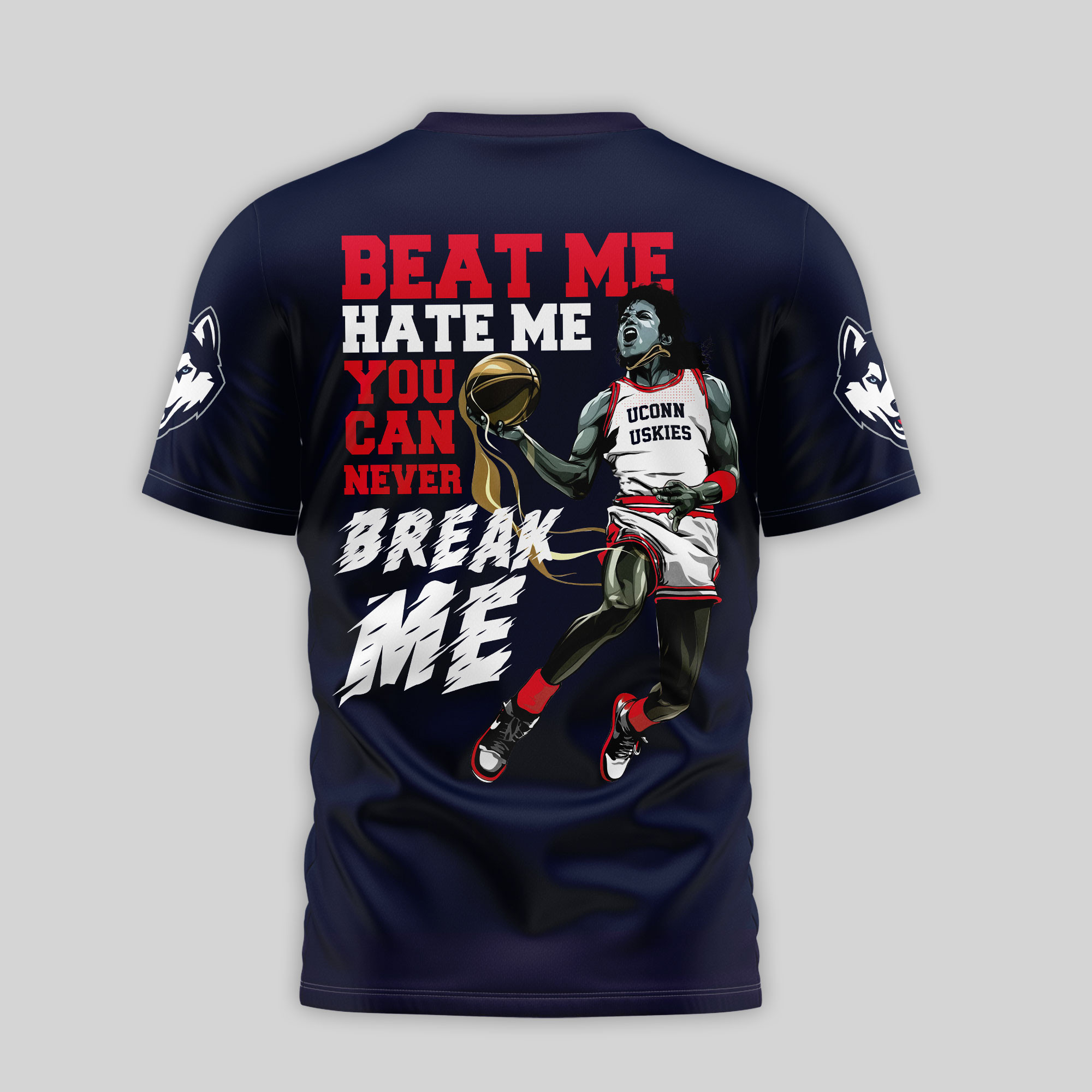 UConn Huskies | Premium NCAA Michael Jackson 3D Shirt TTH2105297 - Image 2