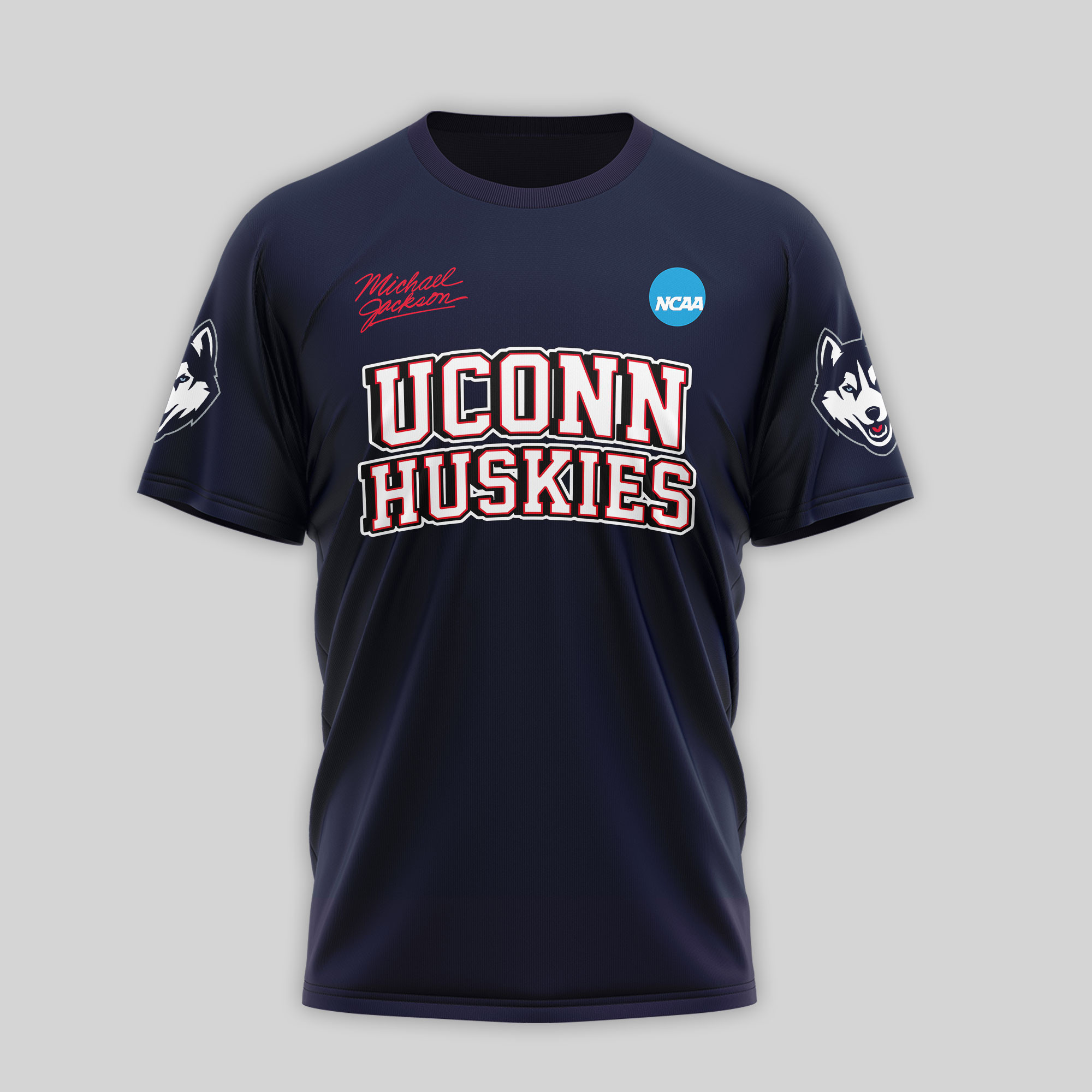 UConn Huskies | Premium NCAA Michael Jackson 3D Shirt TTH2105297