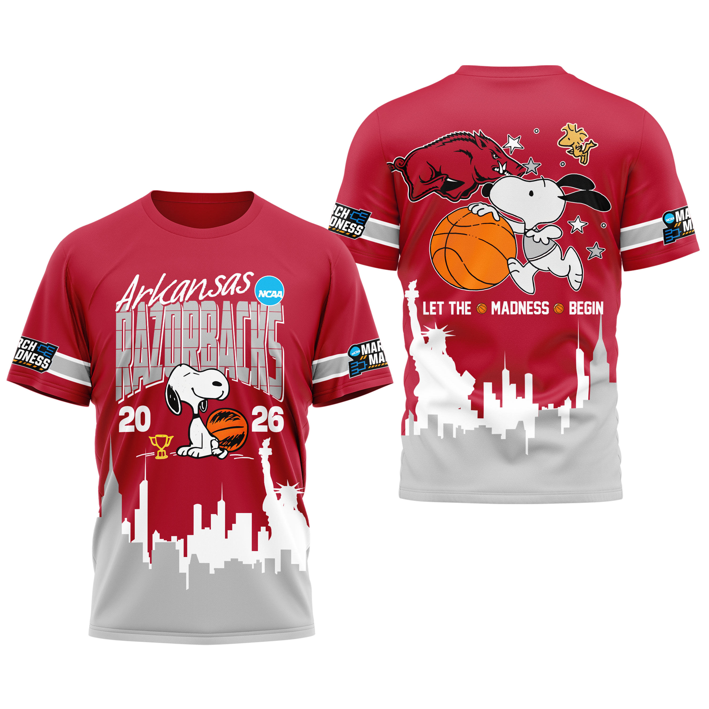 Arkansas Razorbacks | Premium NCAA March Madness 3D Shirt TTH2105318 - Image 3