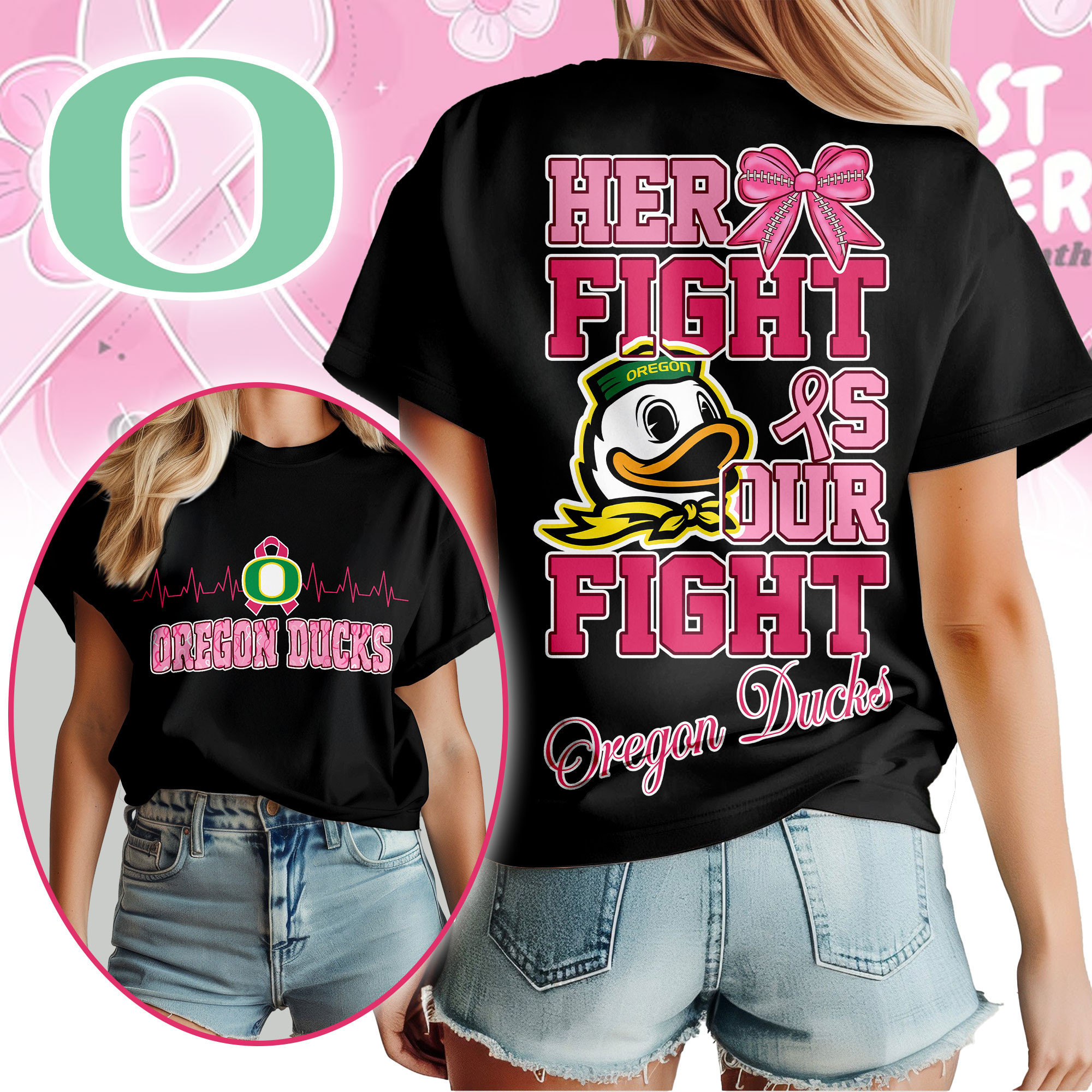 Oregon Ducks | Premium Her Fight Is Our Fight Women’s Shirt TTH2105364